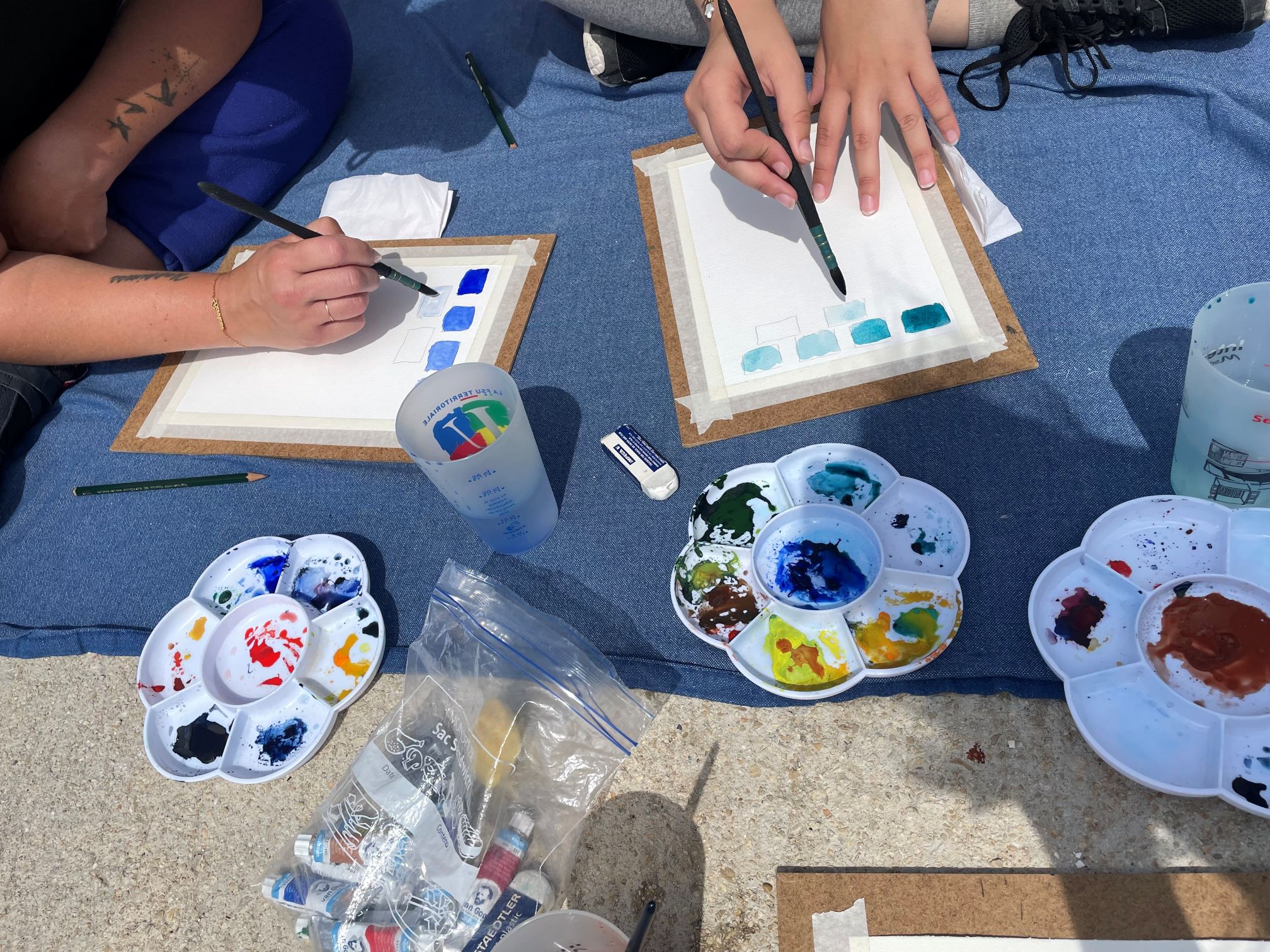 Carnet de voyages et aquarelle en plein air ao�t