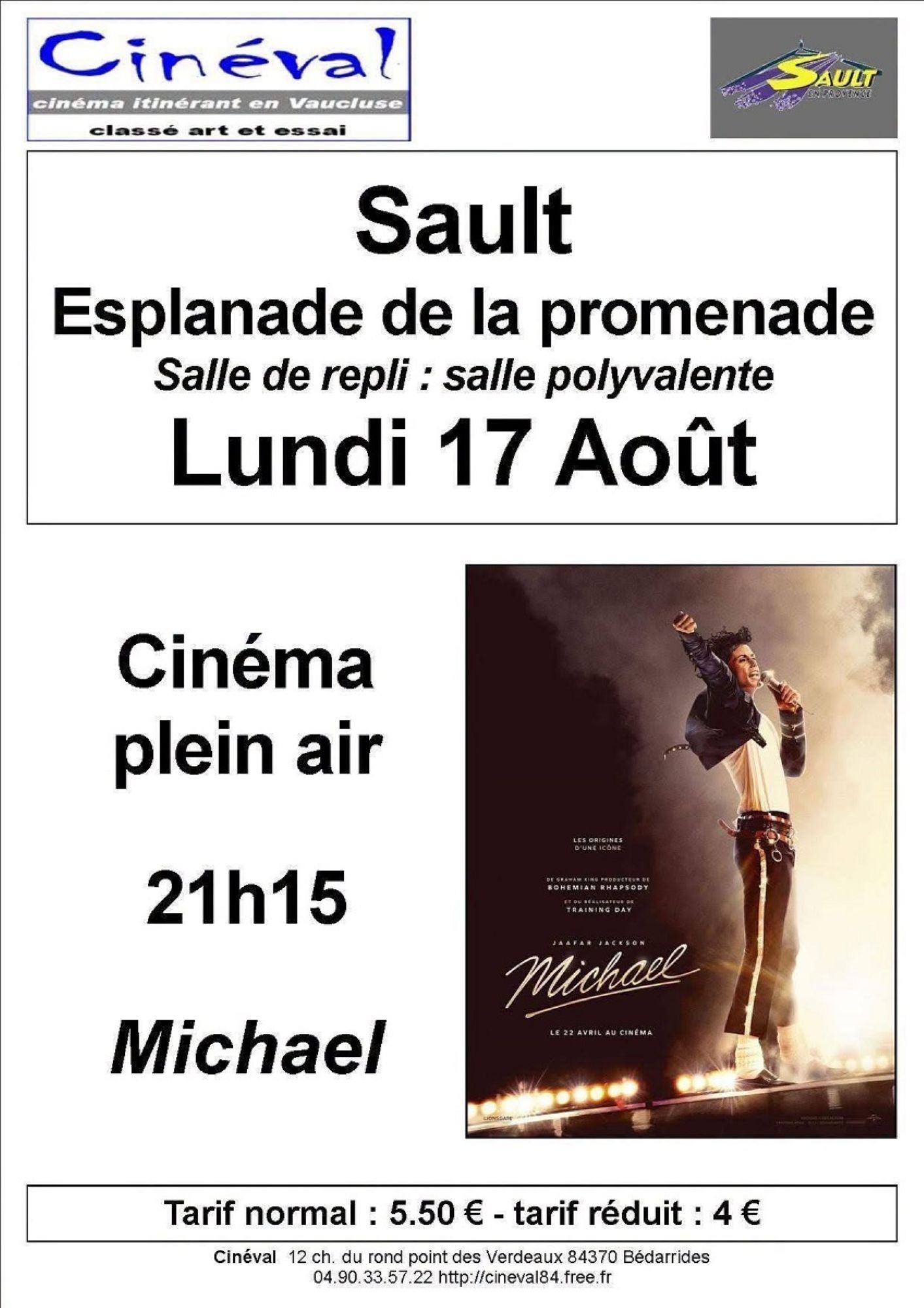 Cin�ma itin�rant � Sault : 