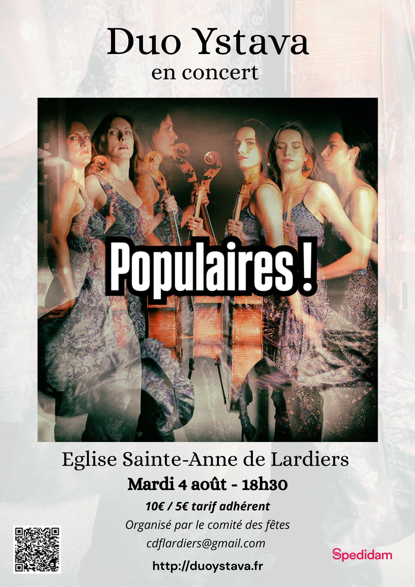 CONCERT DUO YSTAVA -  Faustine Charles et L�onore V�die , violoncelles