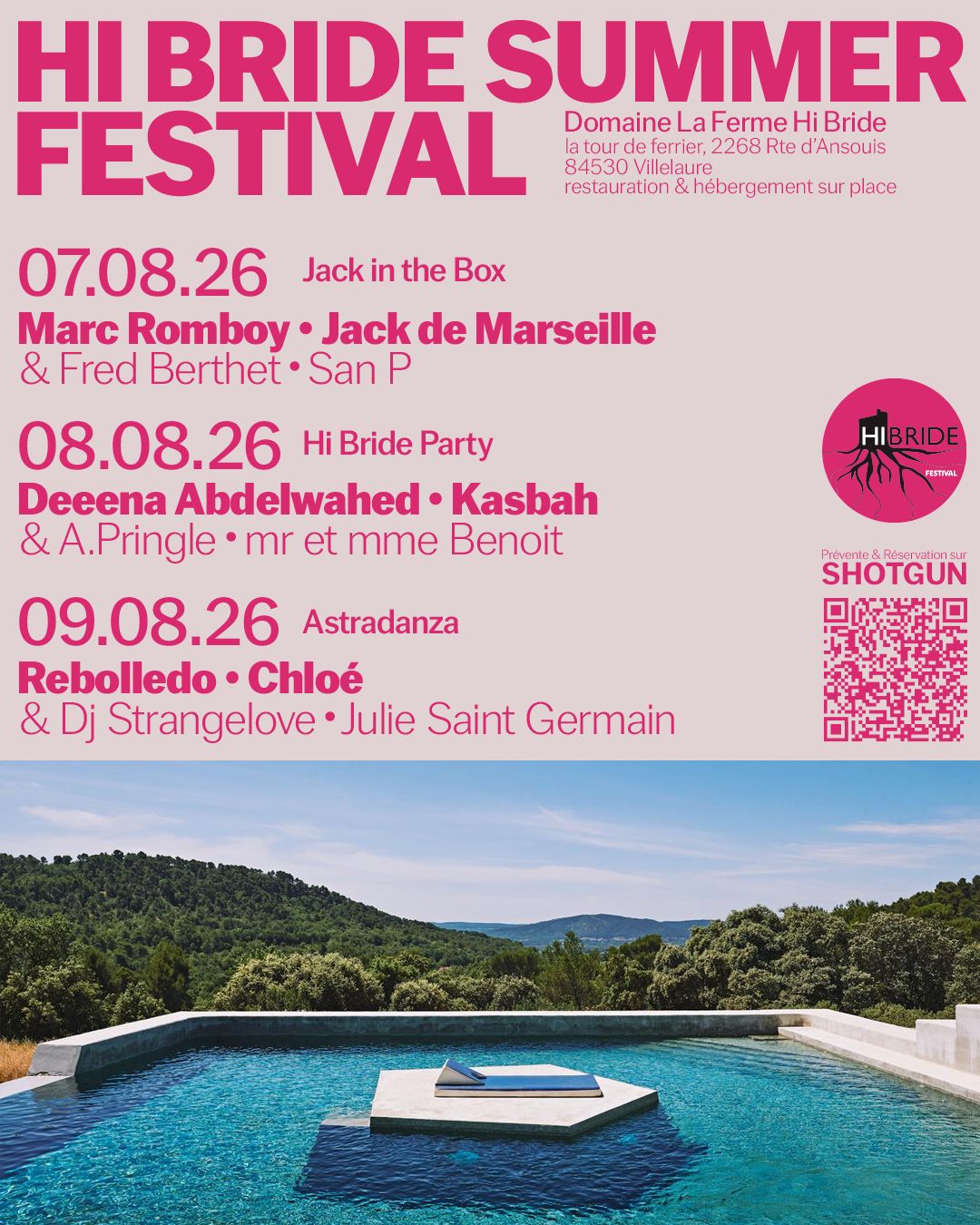 HI BRIDE SUMMER FESTIVAL � La ferme Hi Bride � Villelaure
