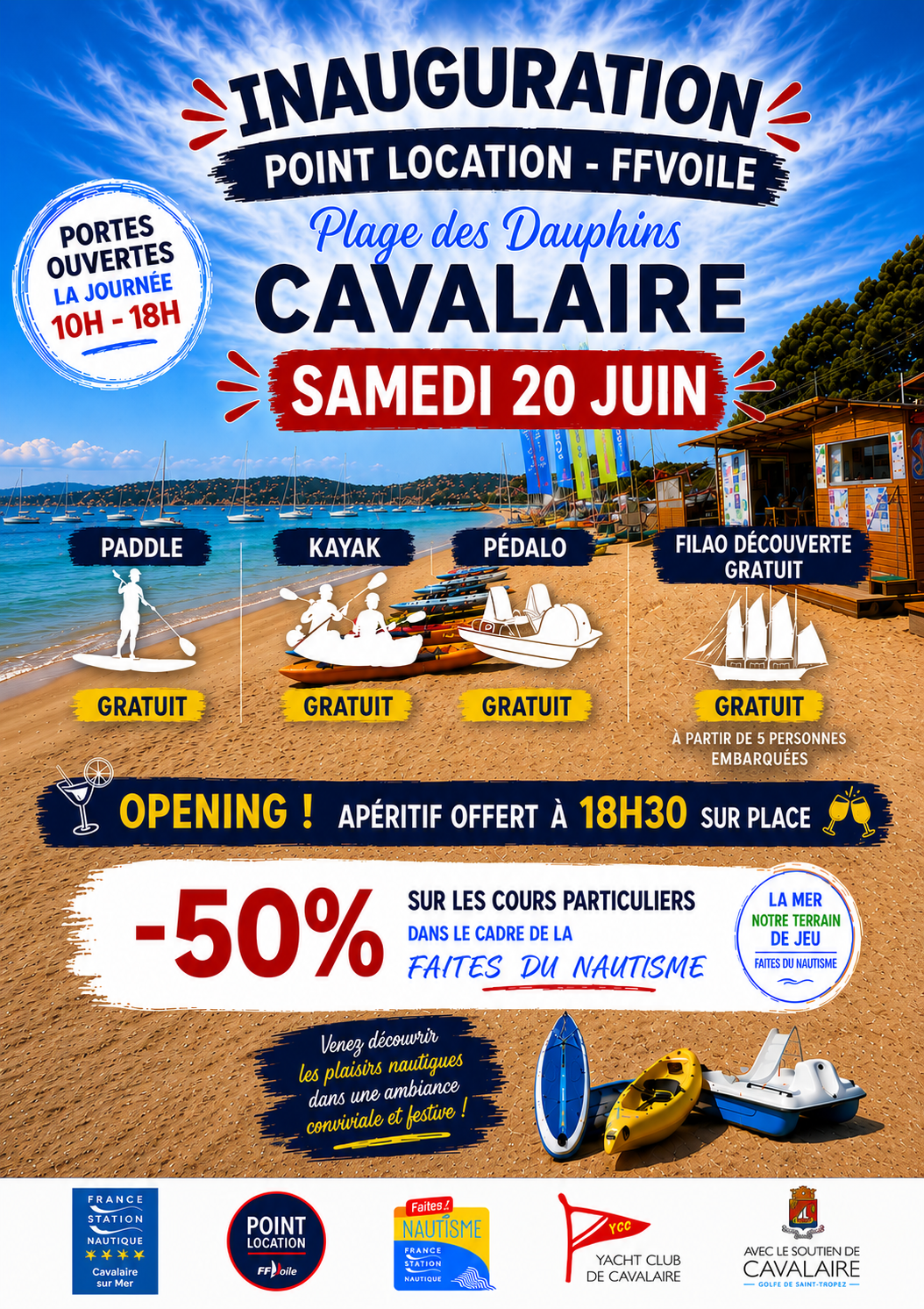 Inauguration du point plage