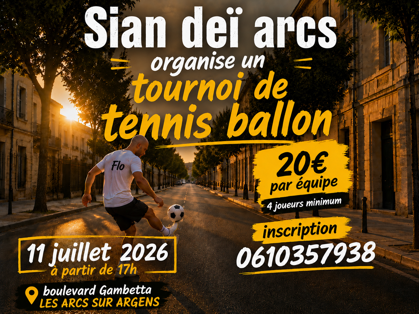 Tournoi de tennis ballon