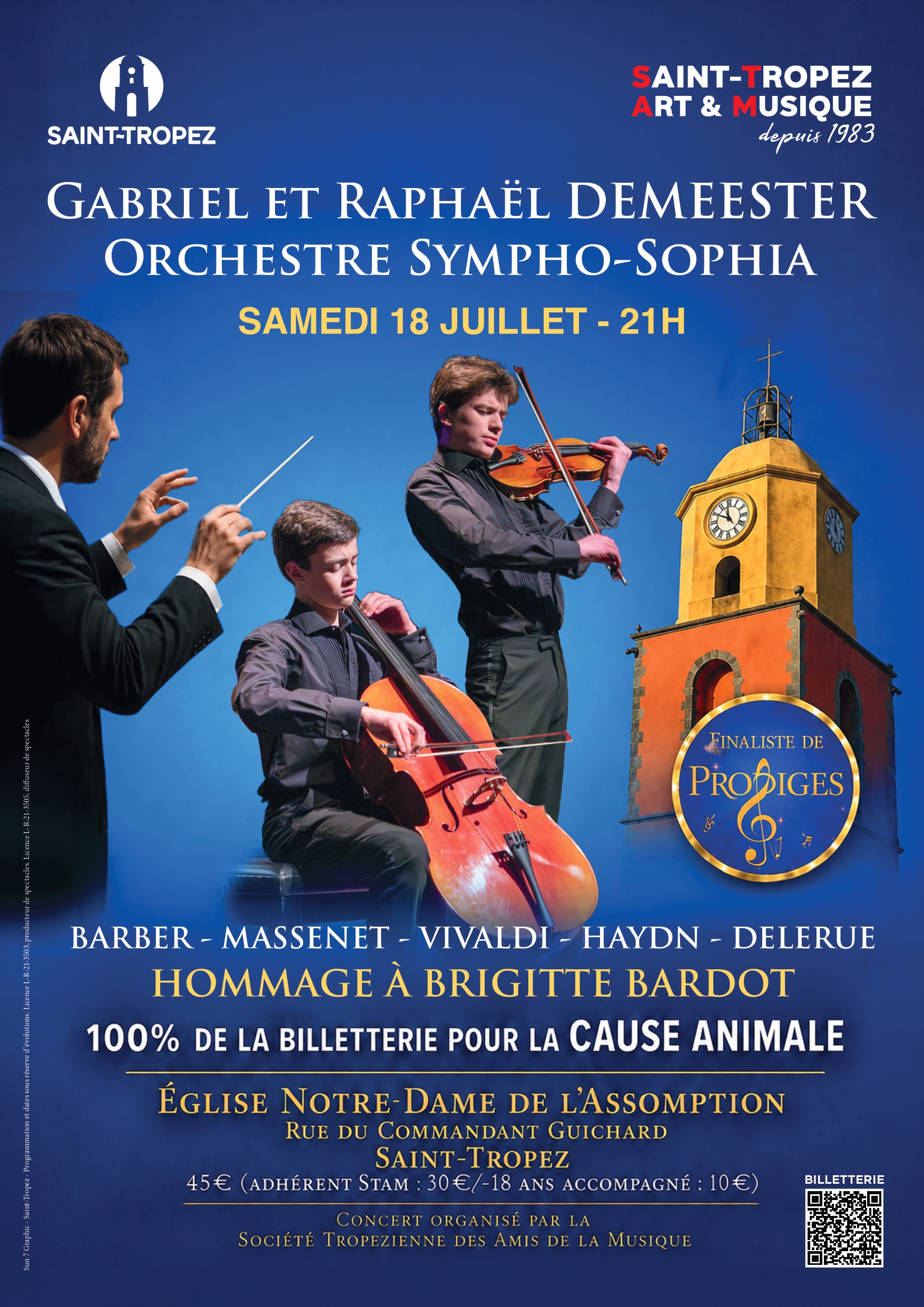 Concert - Gabriel & Rapha�l DEMEESTER jouent pour la cause animale