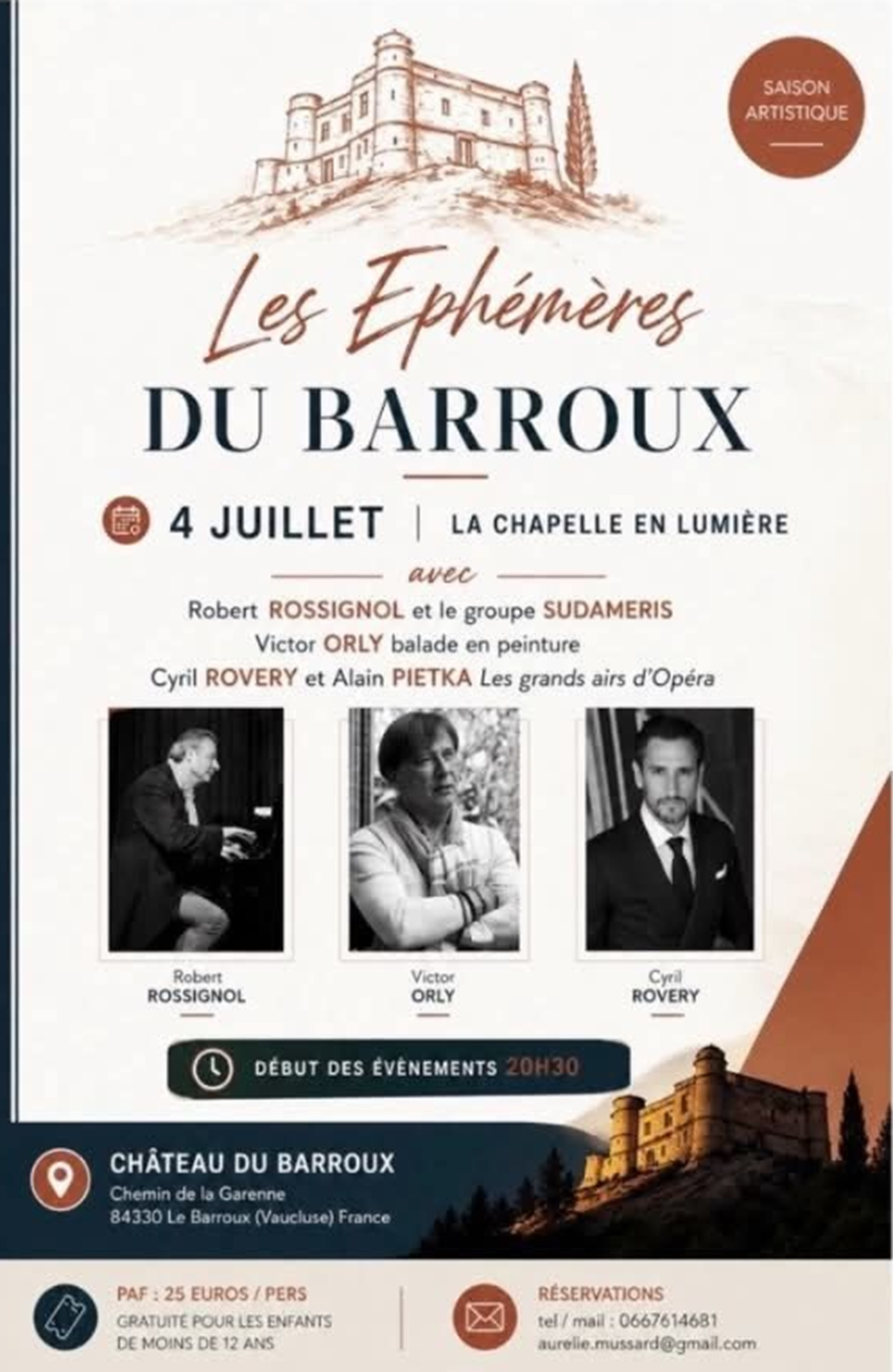 Les �ph�m�res du Barroux : La Chapelle en lumi�re