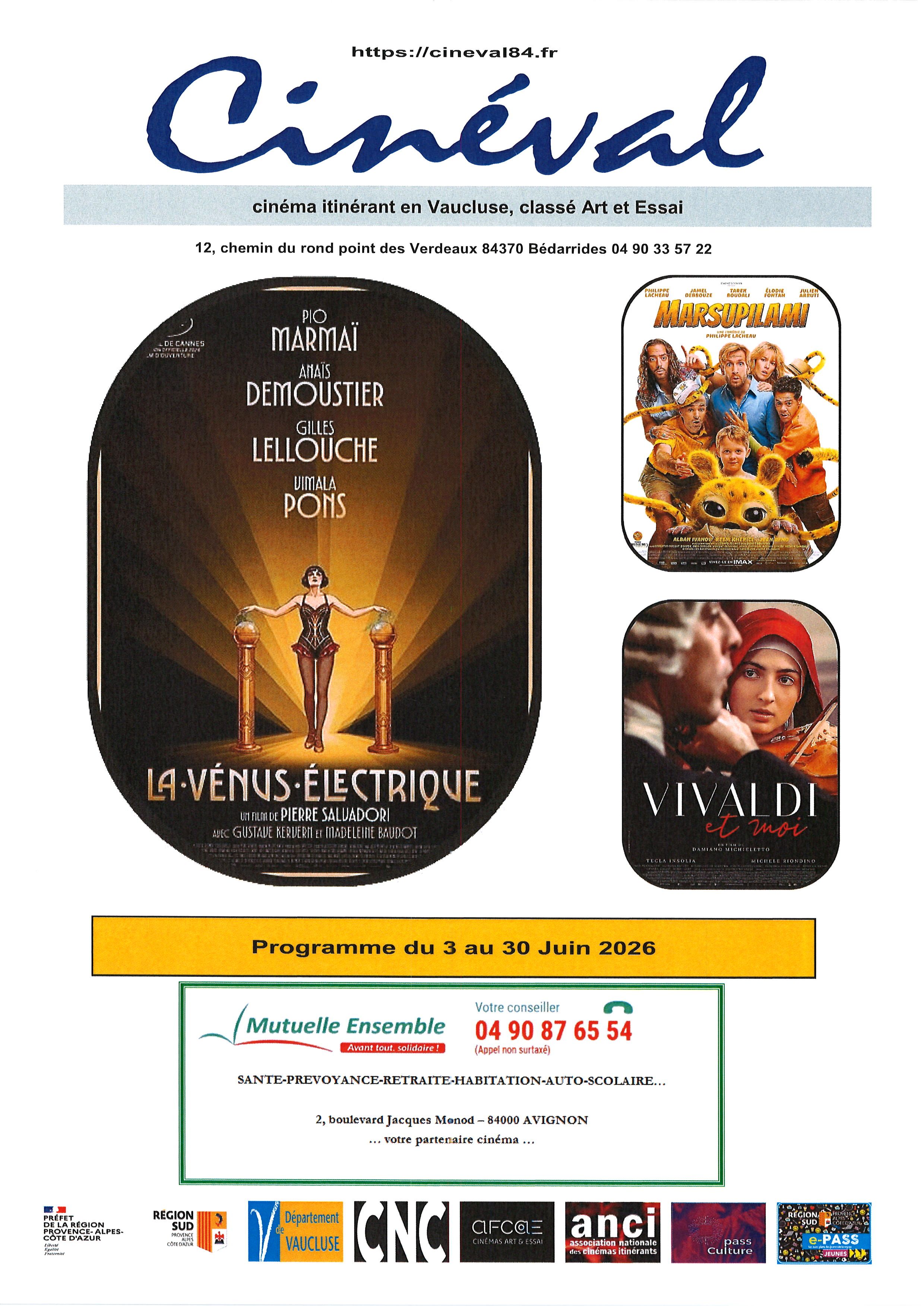 Cin� itin�rant � Villes-sur-Auzon : 