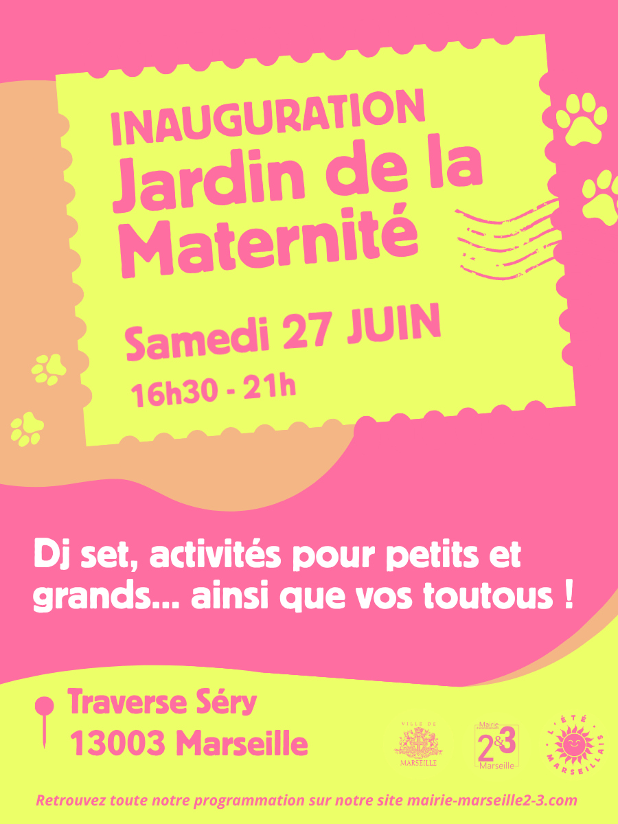 Inauguration du jardin de la Maternit�