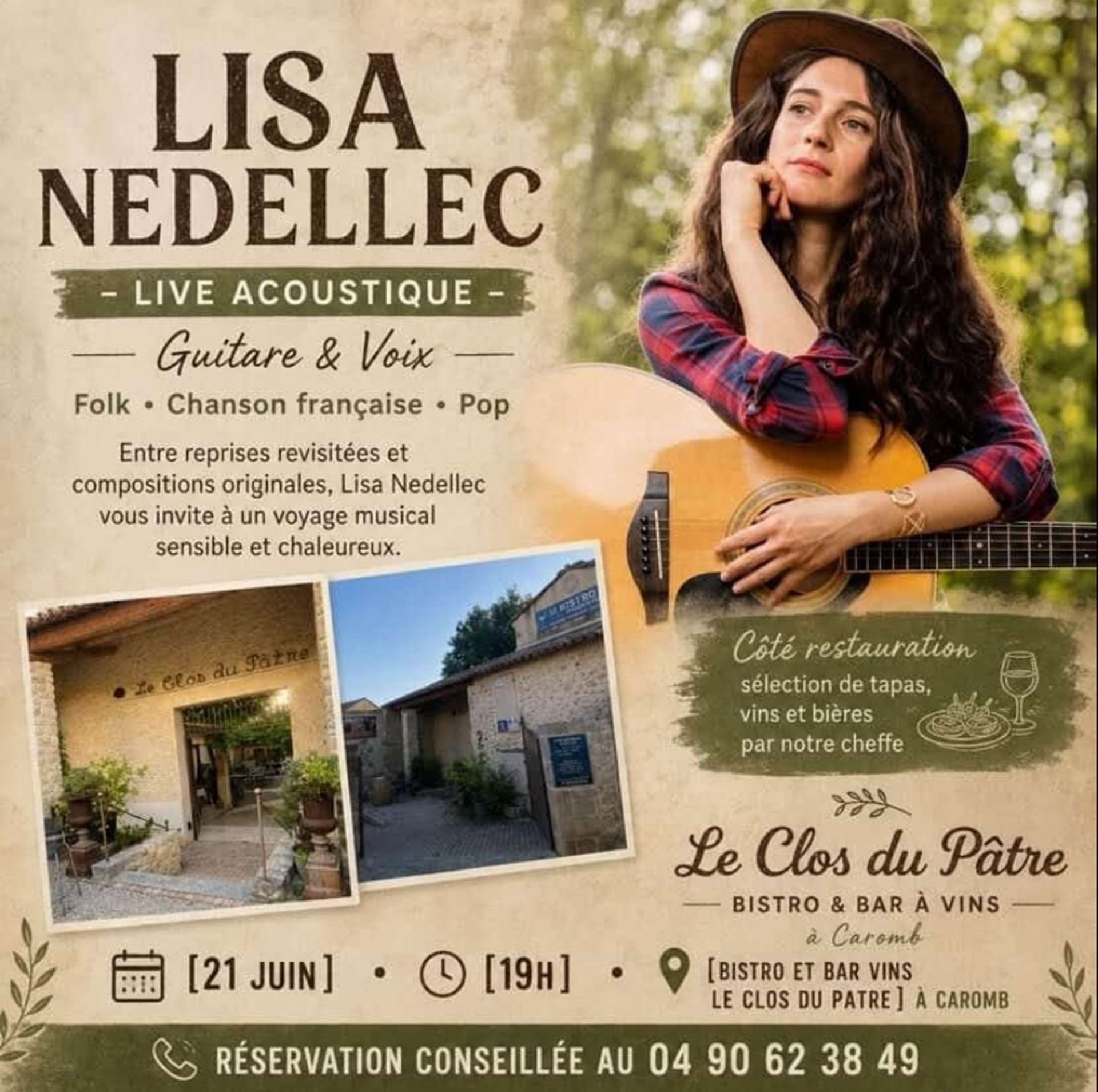 Live acoustique : Lisa Nedellec