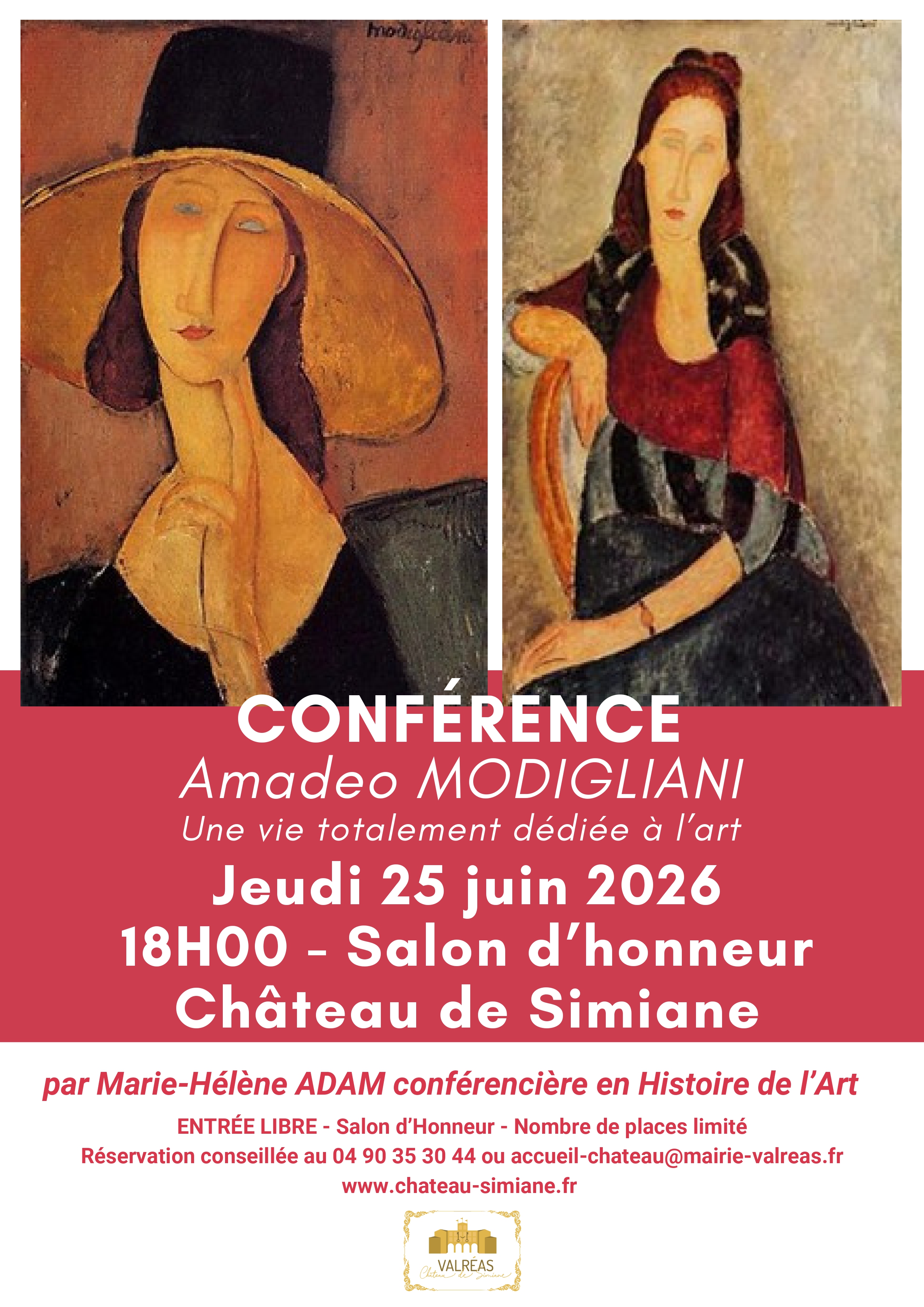 Conf�rence sur Modigliani de Marie-H�l�ne Adam