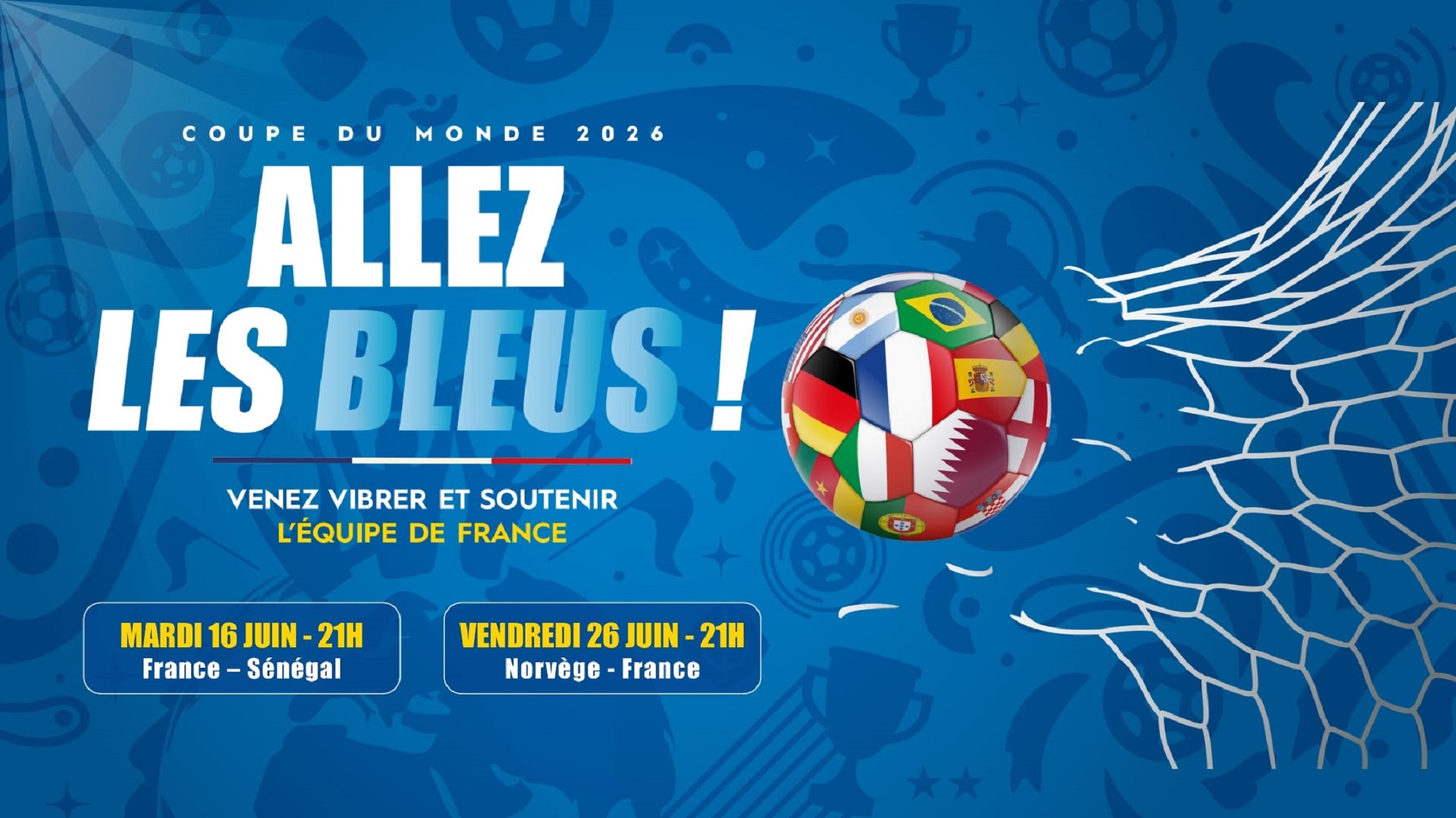 Mondial 2026 : fan zones matchs �quipe de France