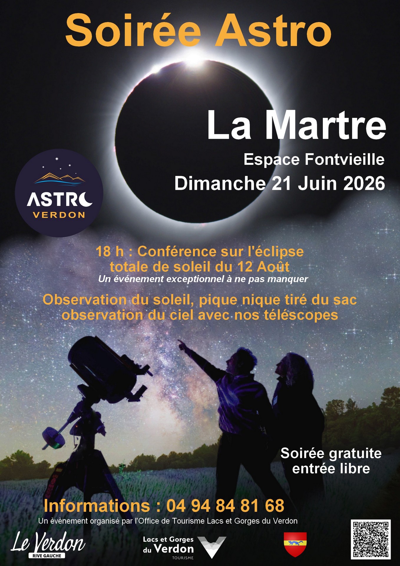 Soir�e Astronomie avec Astro Verdon