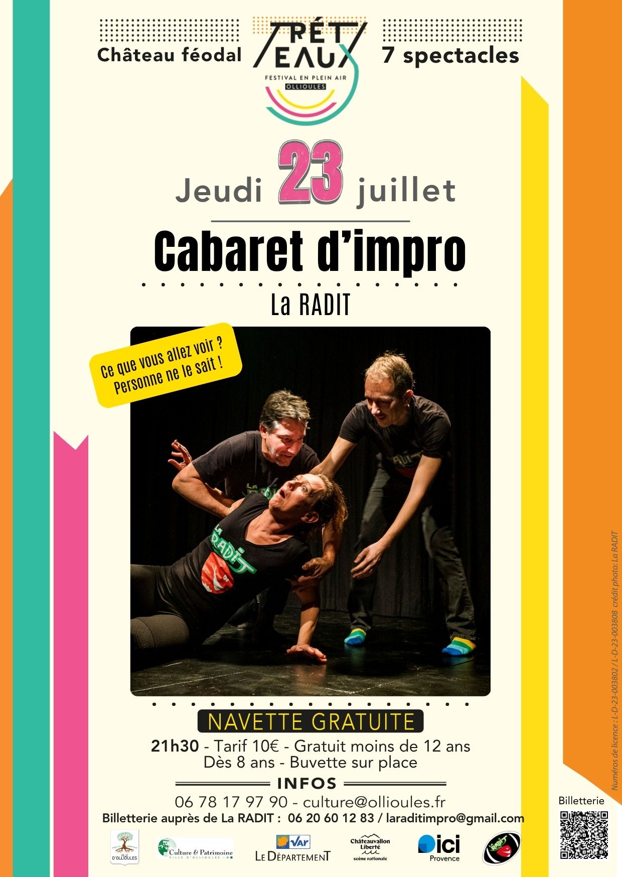 Festival Les Tr�teaux : Le Cabaret de l'impro : La Radit (th��tre amateur)