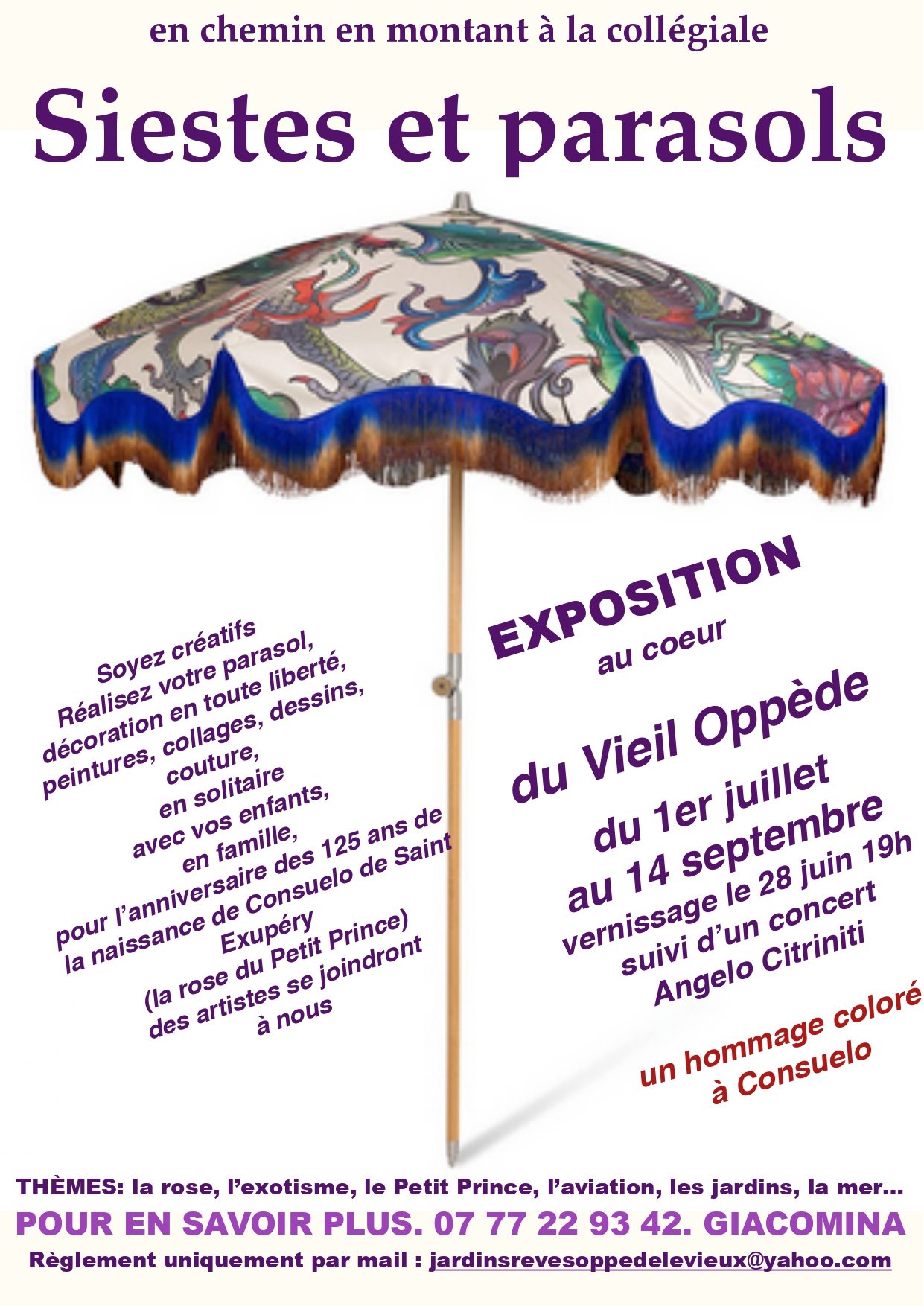 Sieste et Parasols - Exposition