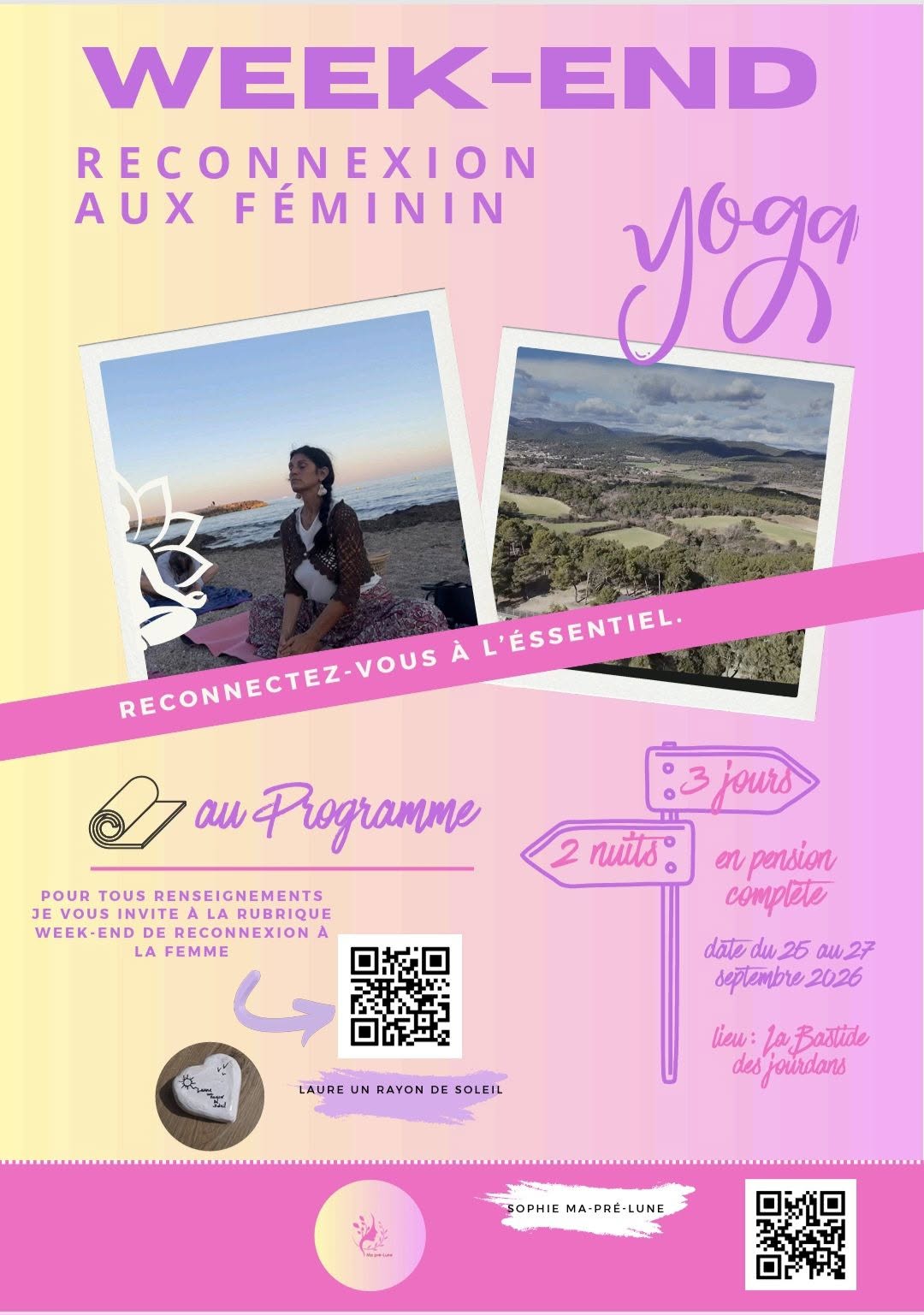 Week-end reconnexion aux f�minin � La Bastide-des-Jourdans.