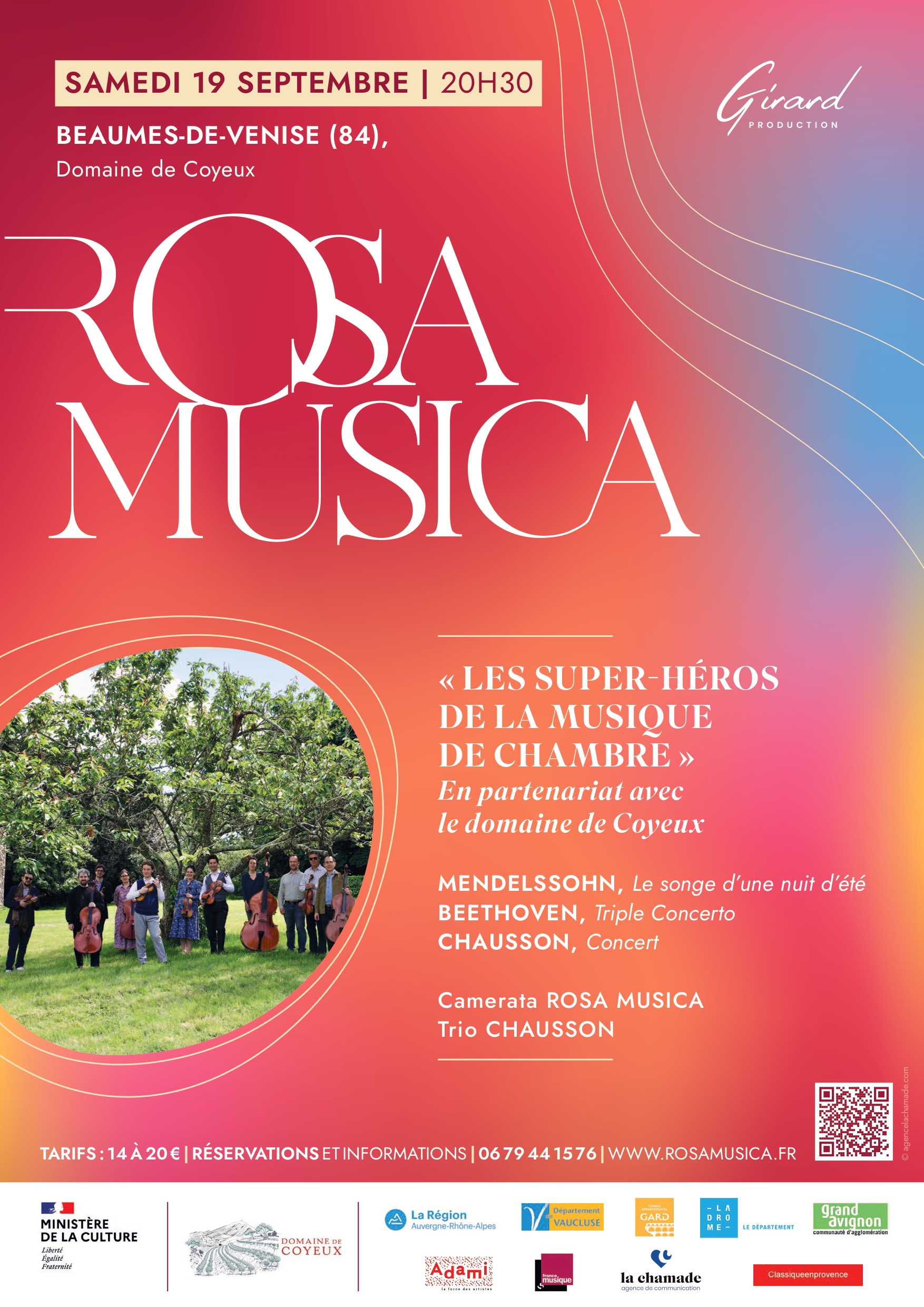 Rosa Musica : Triple Concerto, Les Super-H�ros de la Musique de Chambre.