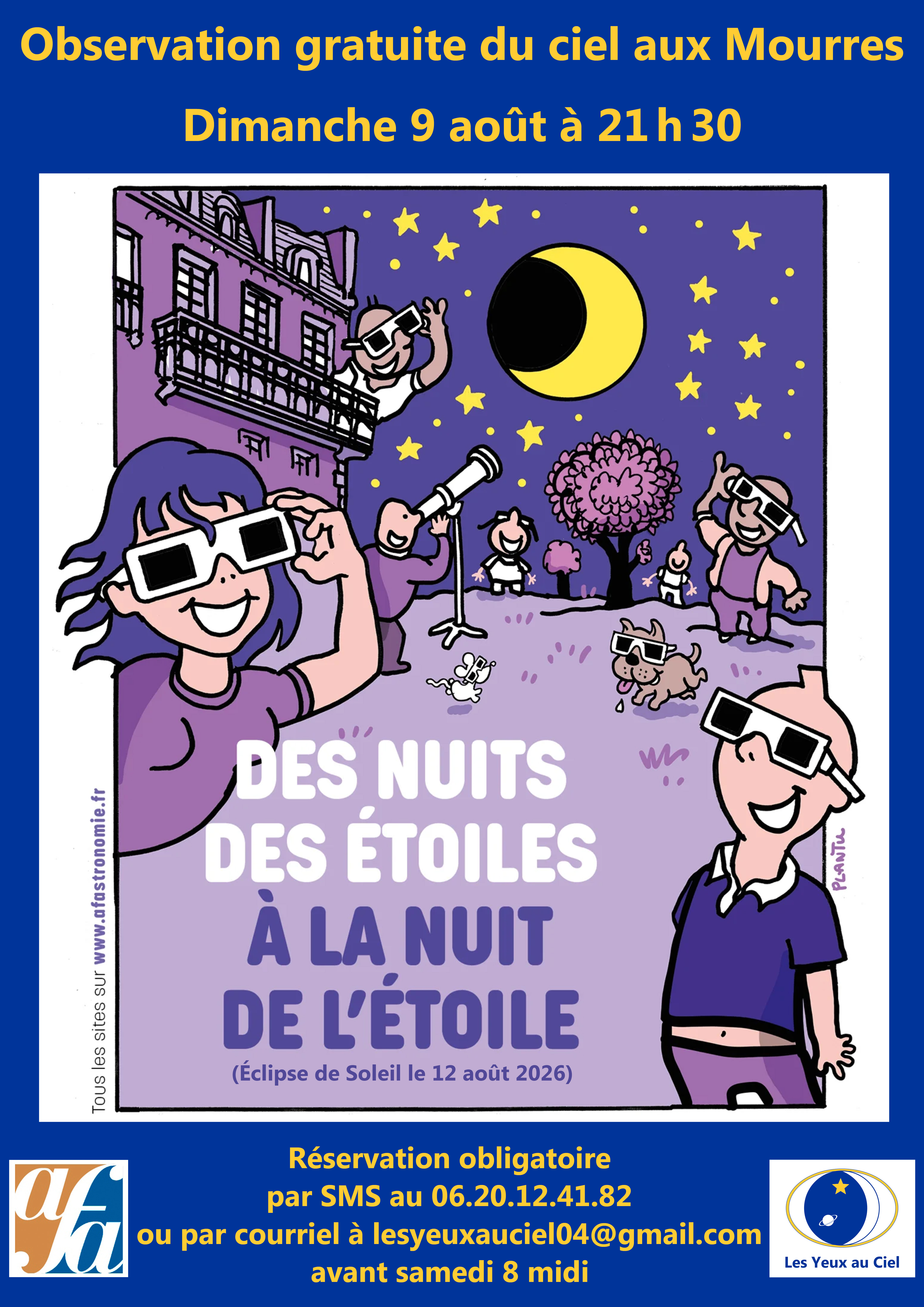 Observation du ciel aux Mourres