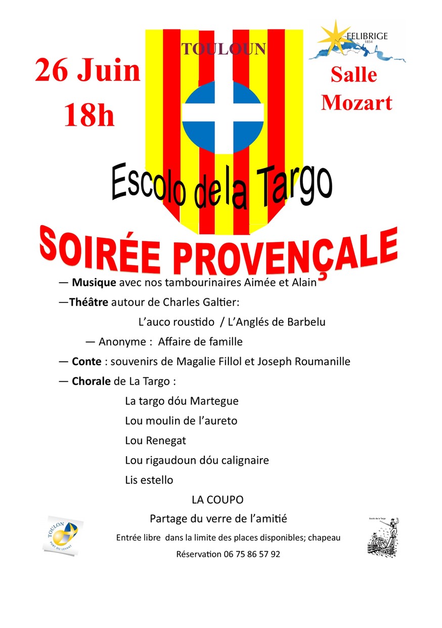 Soir�e proven�ale avec l'Escolo de la Targo