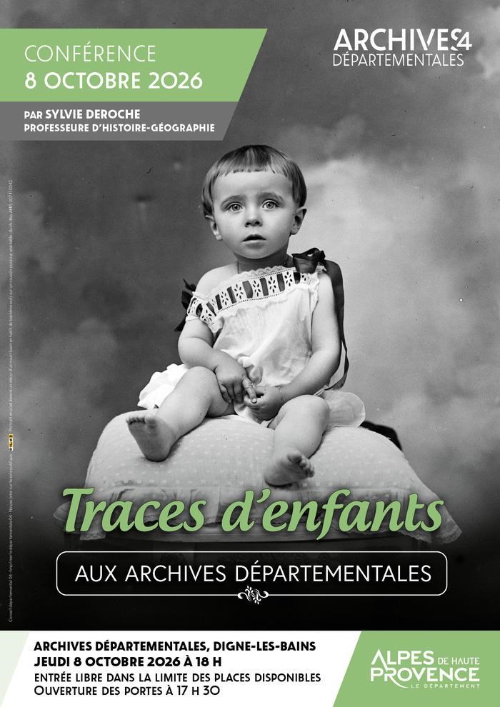 Conf�rence - Traces d'enfants aux Archives d�partementales