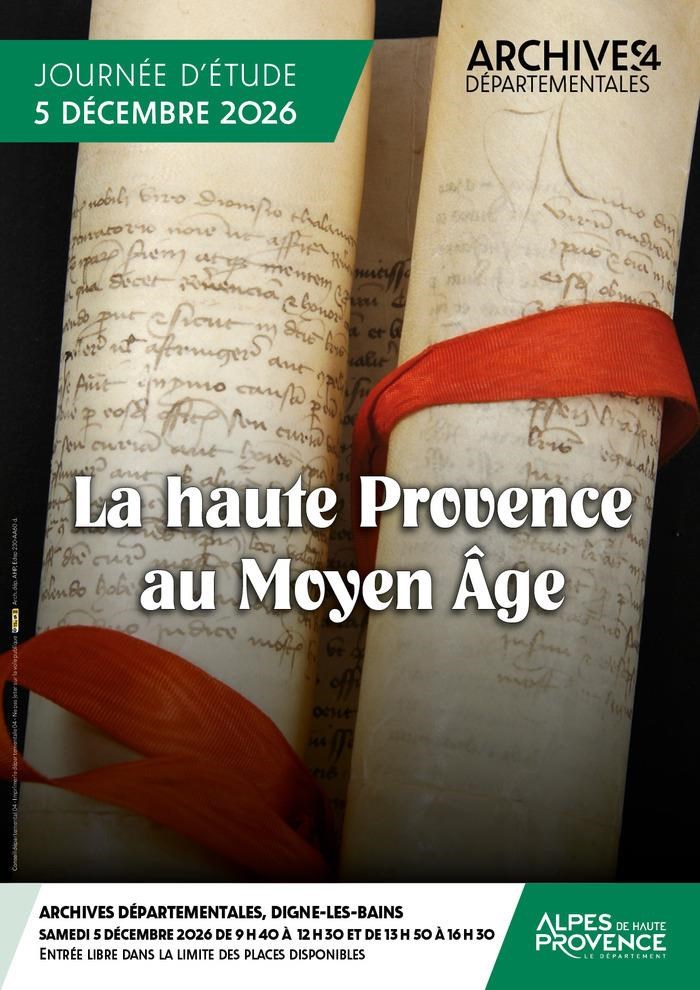 Journ�e d'�tude - La haute Provence au Moyen �ge