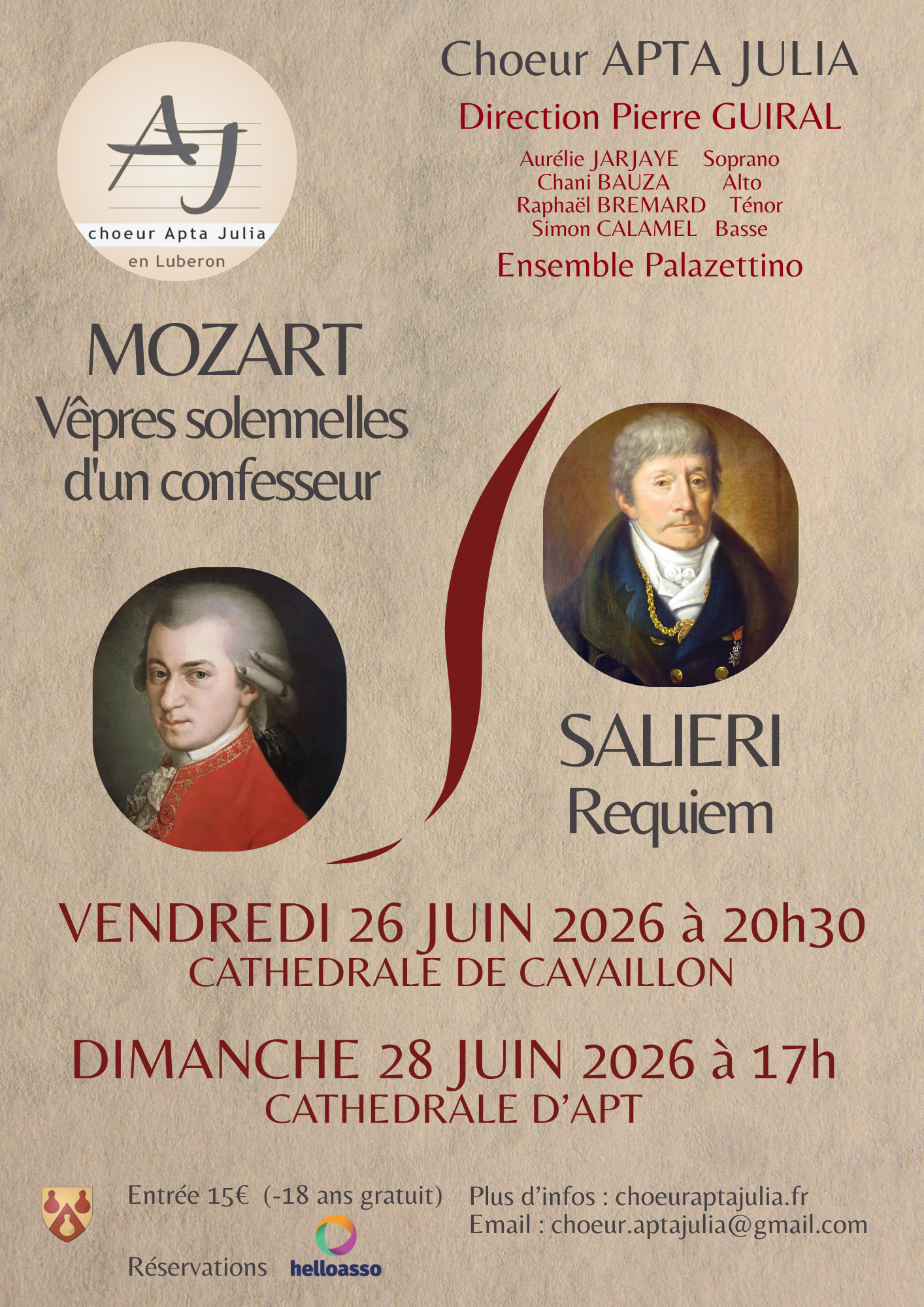 Concert MOZART et SALIERI