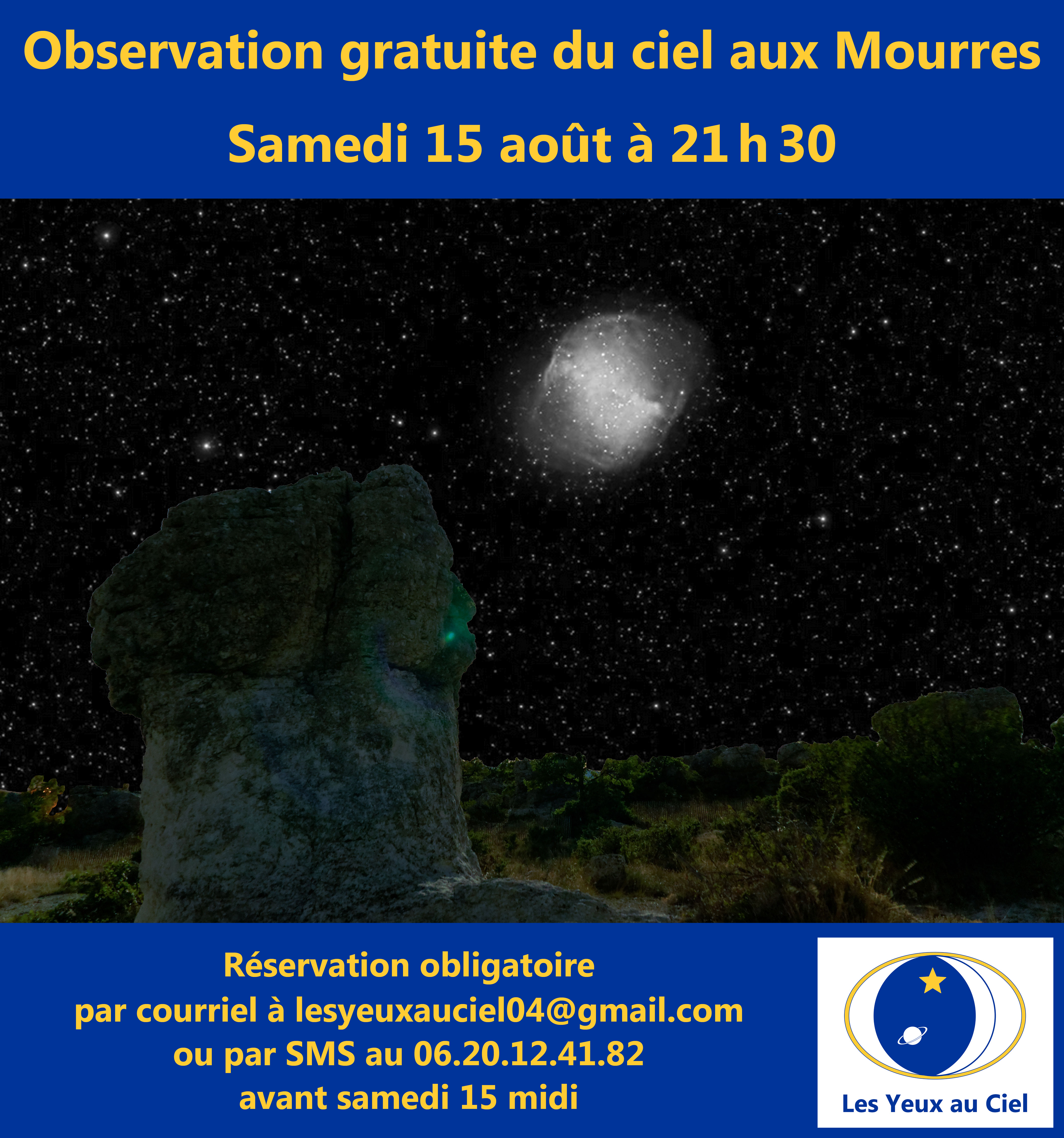 Observation du ciel aux Mourres