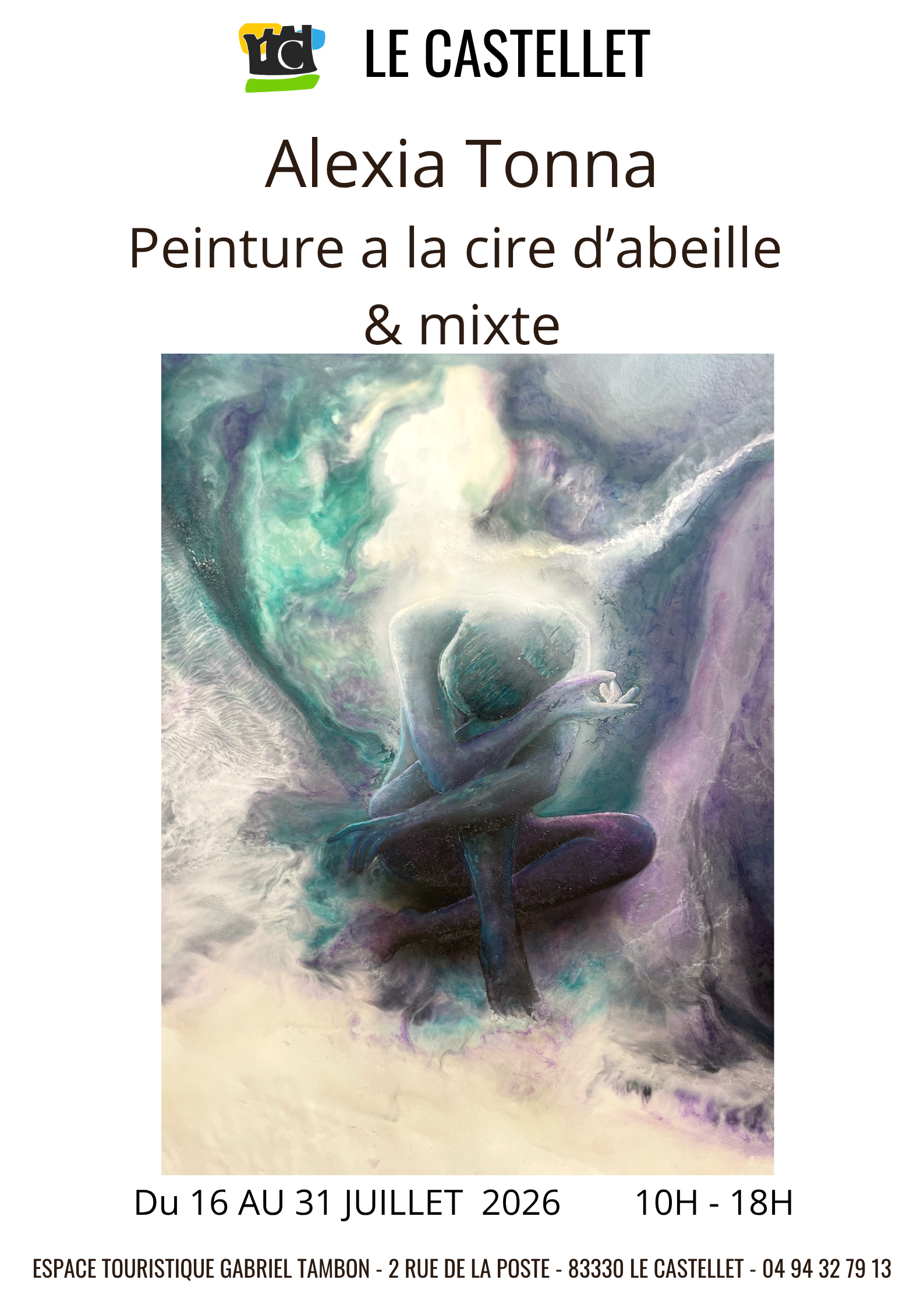 Peinture � la cire d'abeille & mixte