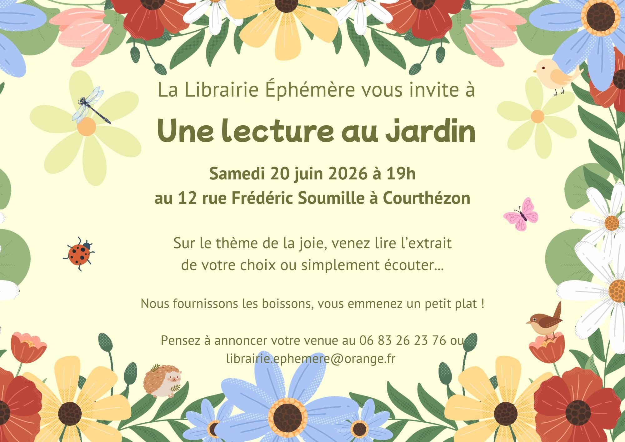 Lecture au jardin