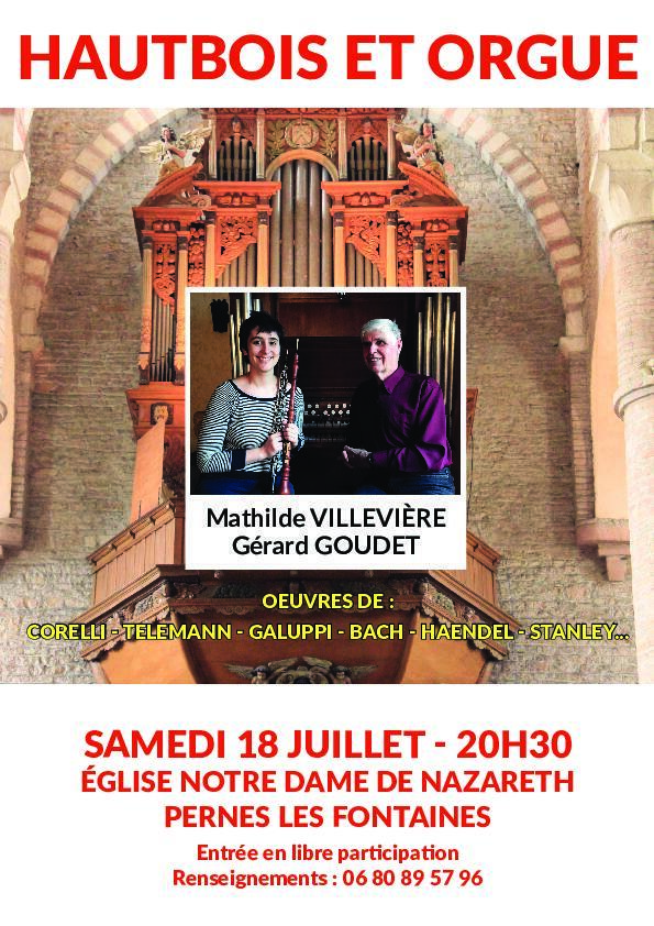 Concert : Hautbois et orgue