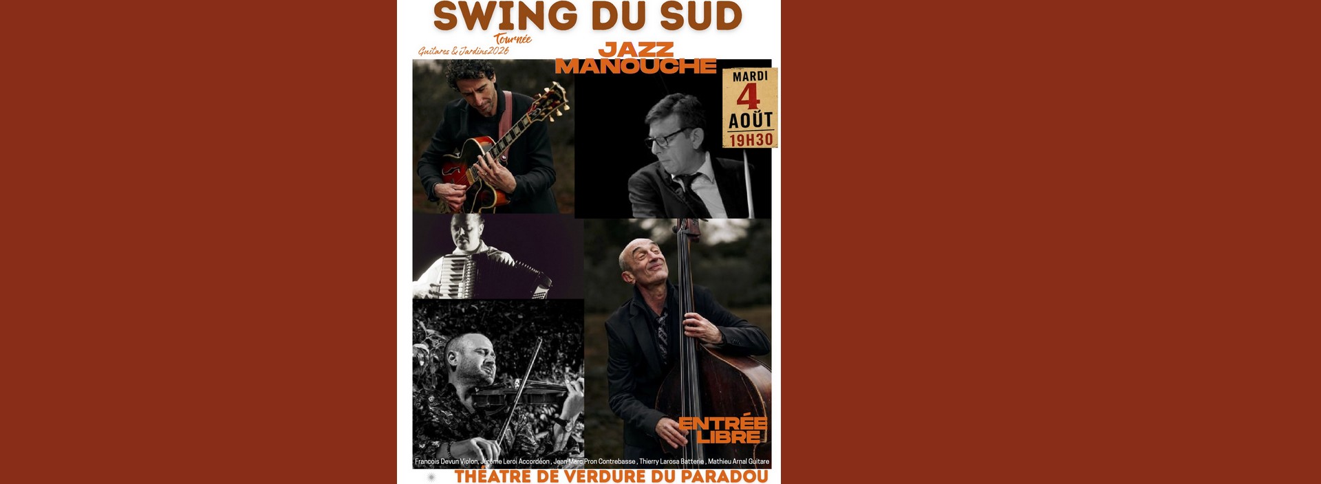Soir�e Jazz Manouche au The�tre de Vedure du Paradou