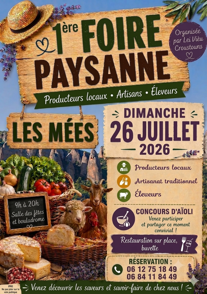 1�re Foire paysanne aux M�es