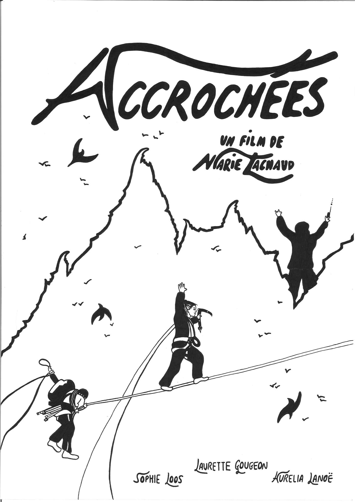 Projection en plein air du film Accroch�es