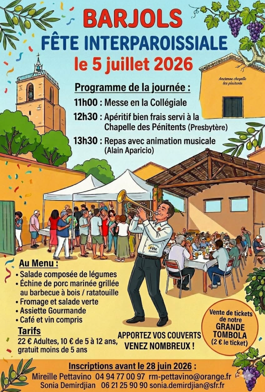 Messe, repas avec animation musicale : F�te inter paroissiale