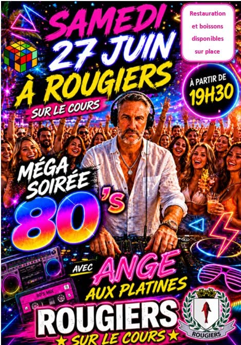 Soir�e dj : ann�es 80