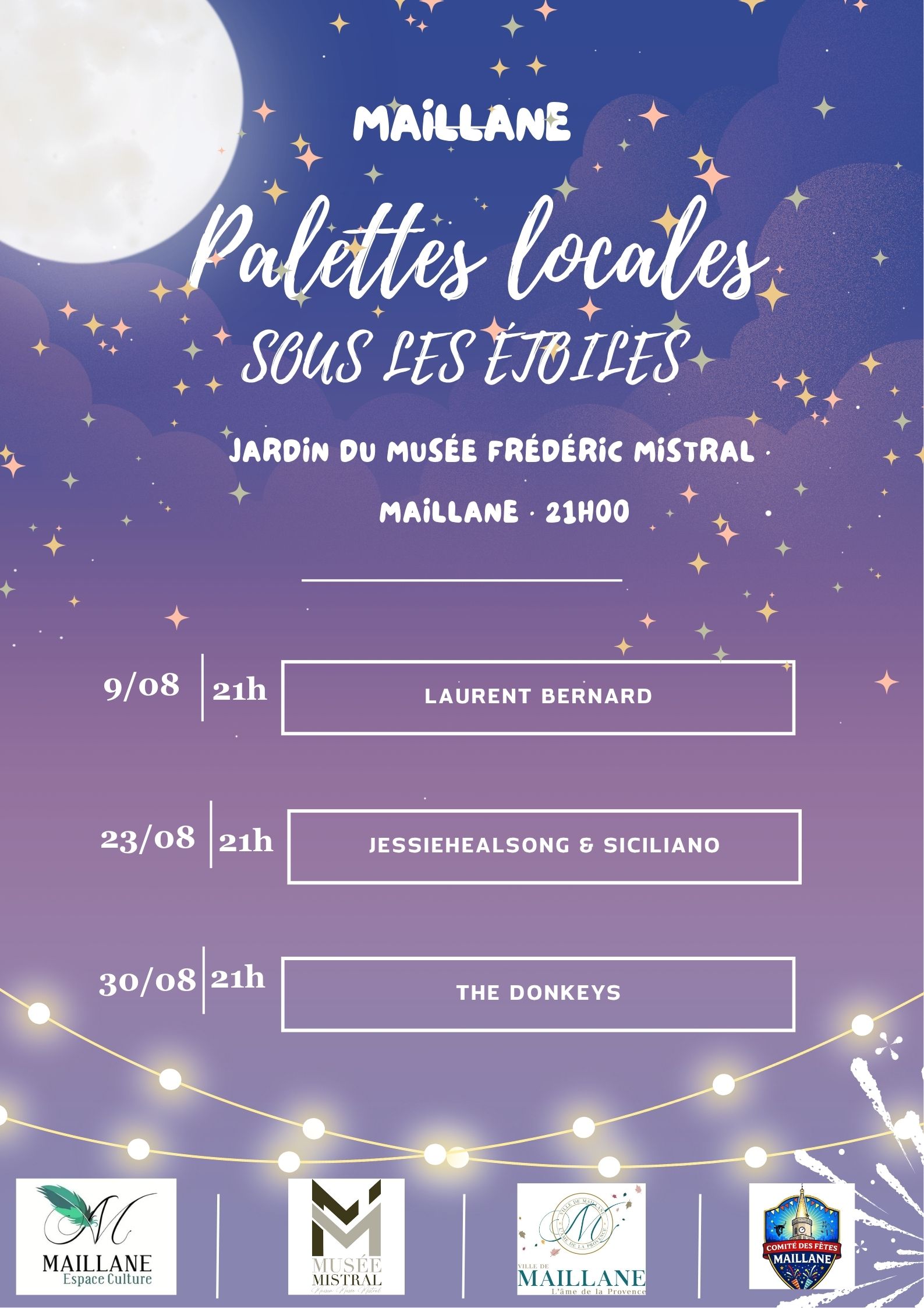 Palettes locales sous les �toiles