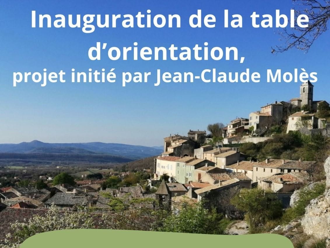 Inauguration de la table d'orientation