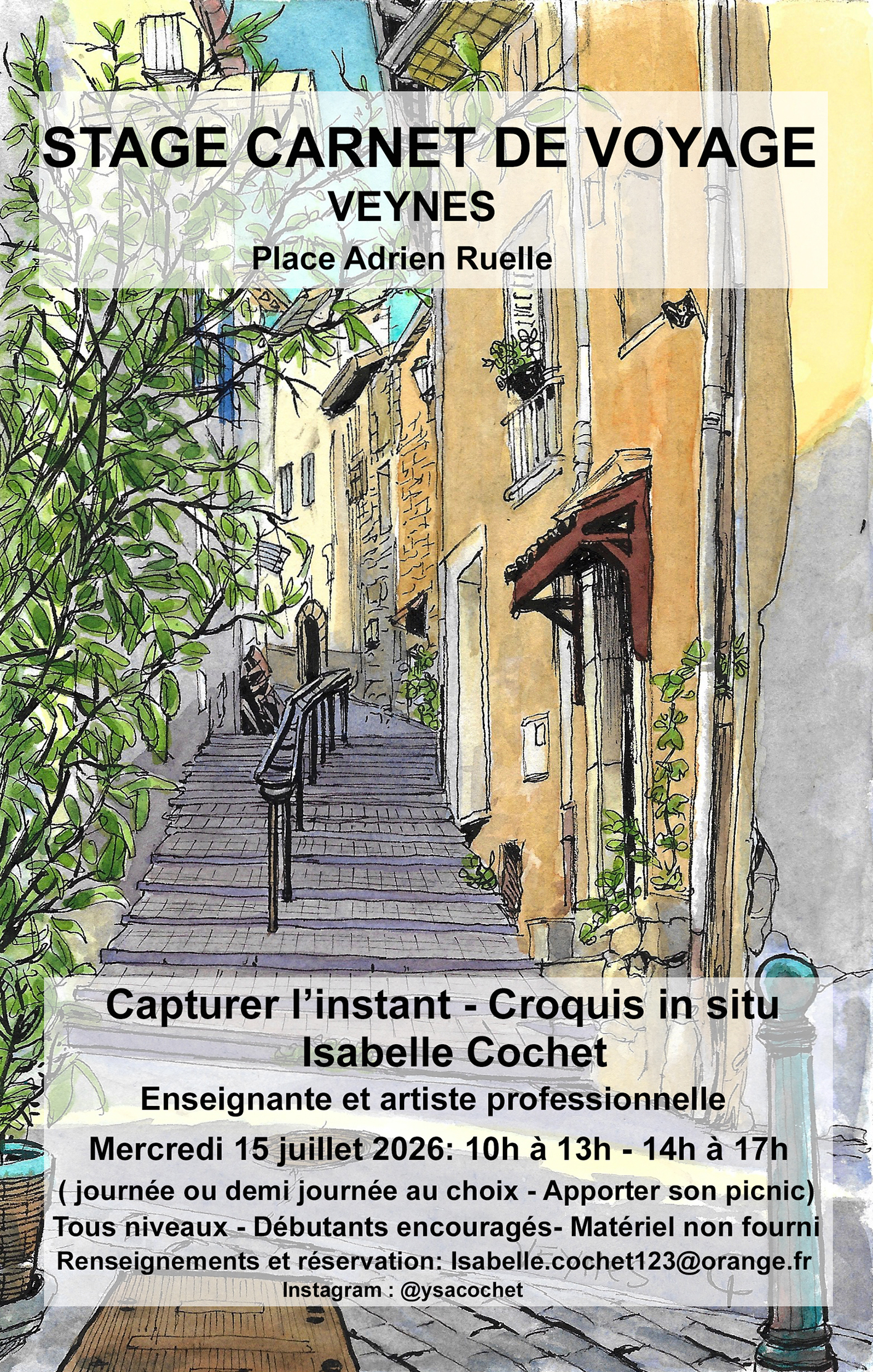 Stage de carnet de voyage � Veynes