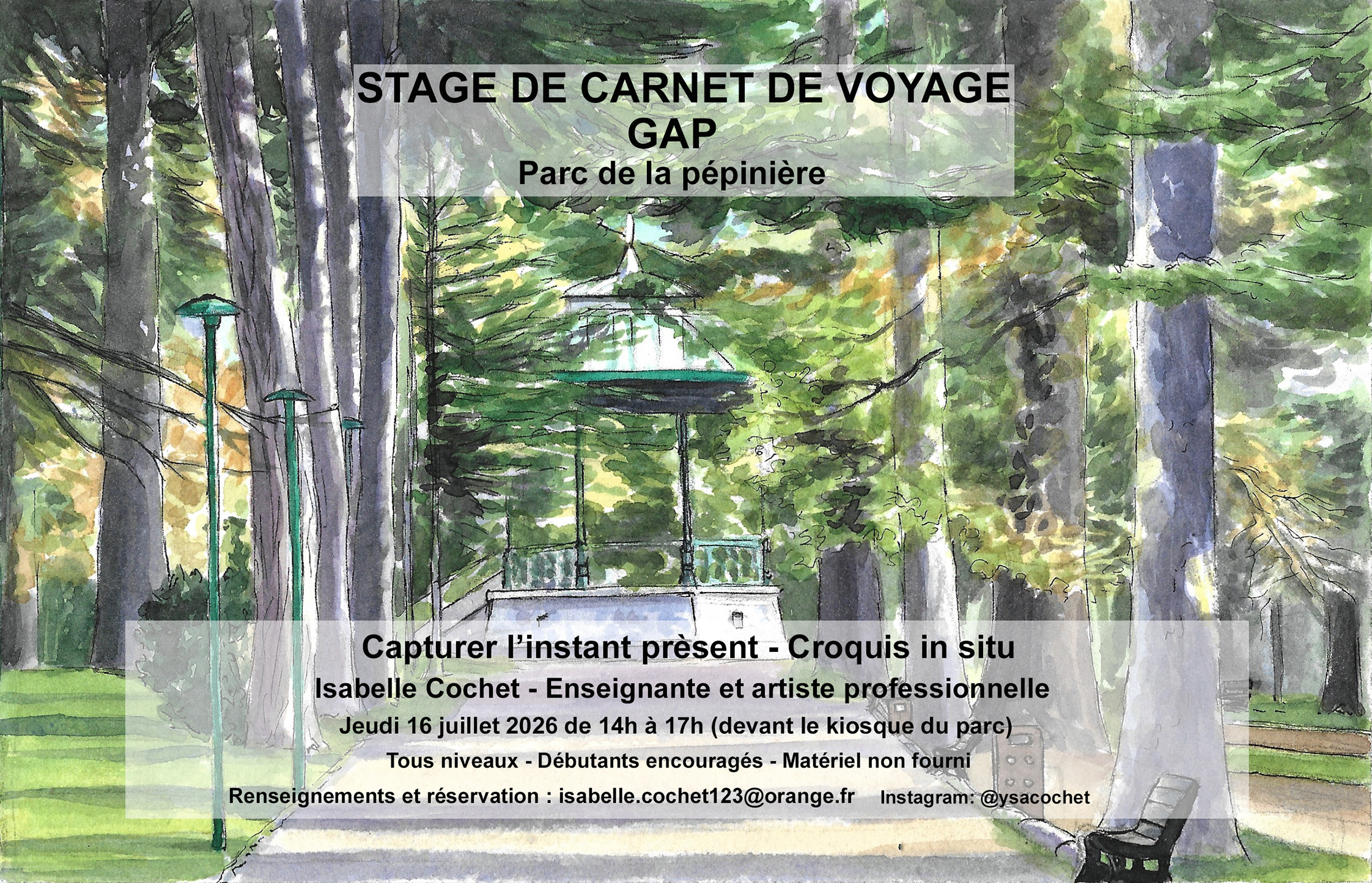 Stage de Carnet de voyage � Gap