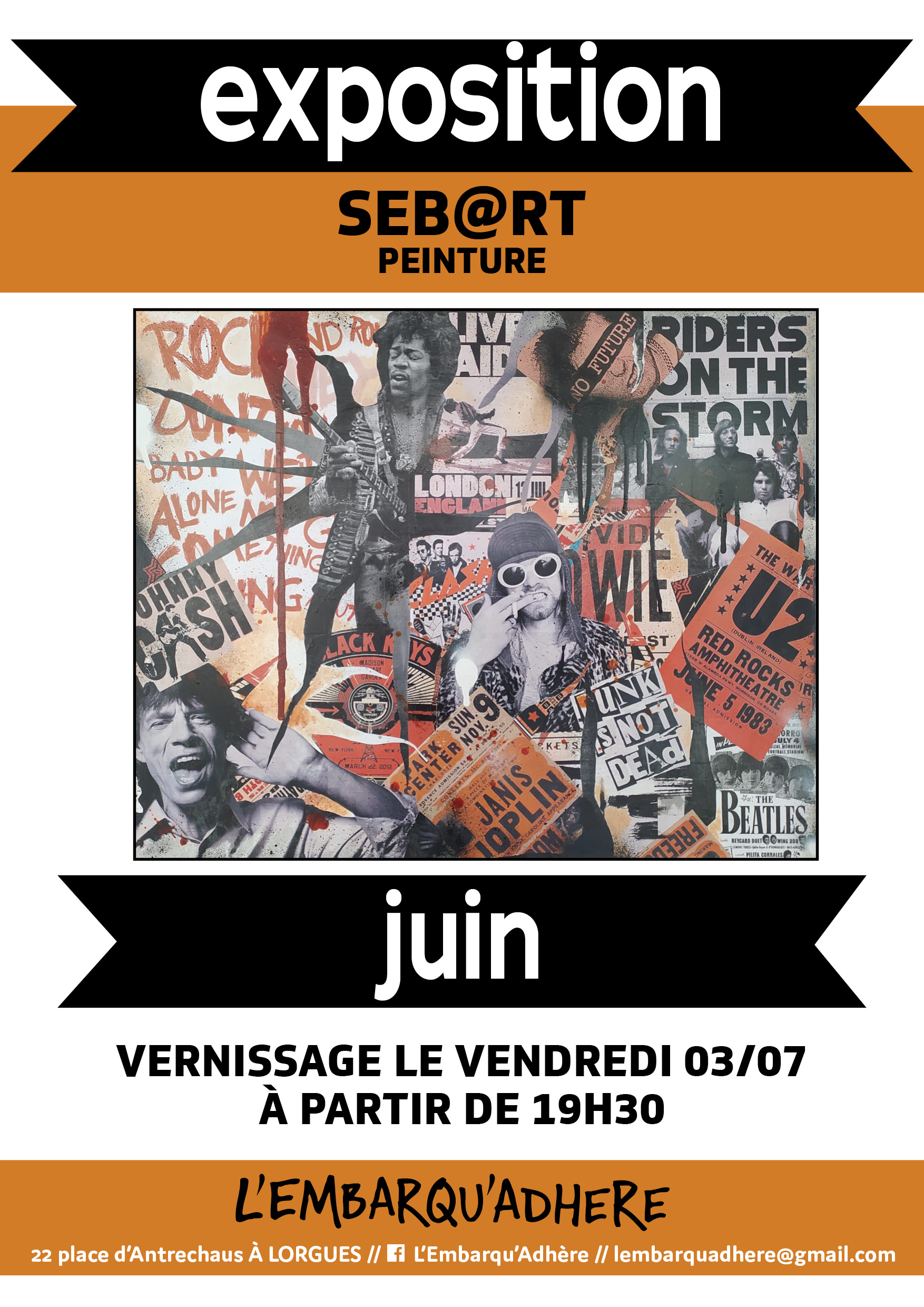 Exposition Seb@rt- L'Embarqu'adh�re