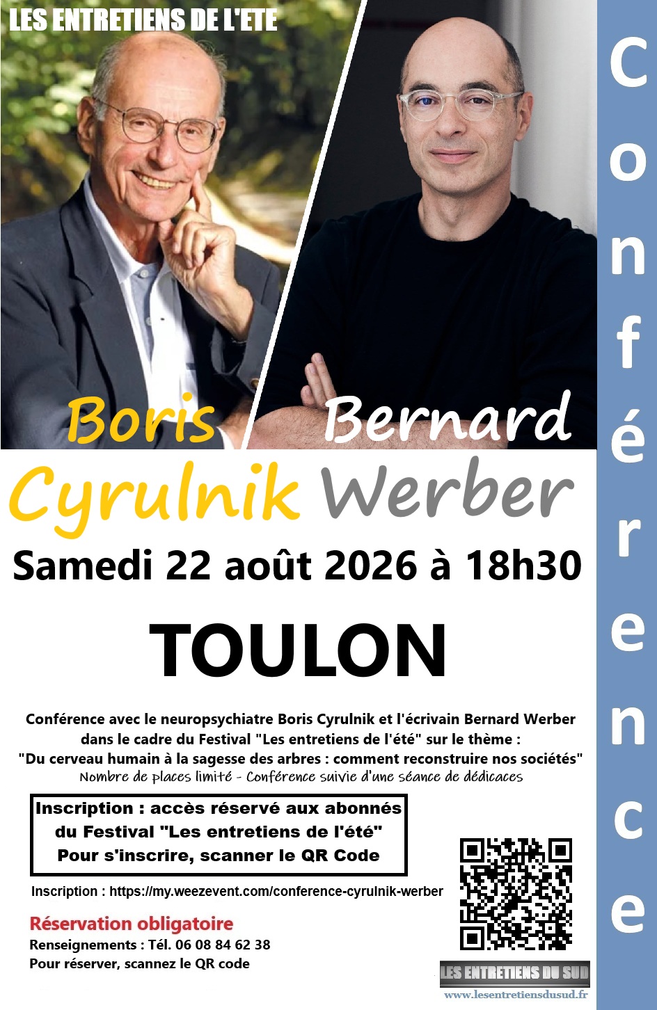 Conf�rence Boris Cyrulnik - Bernard Werber � Toulon