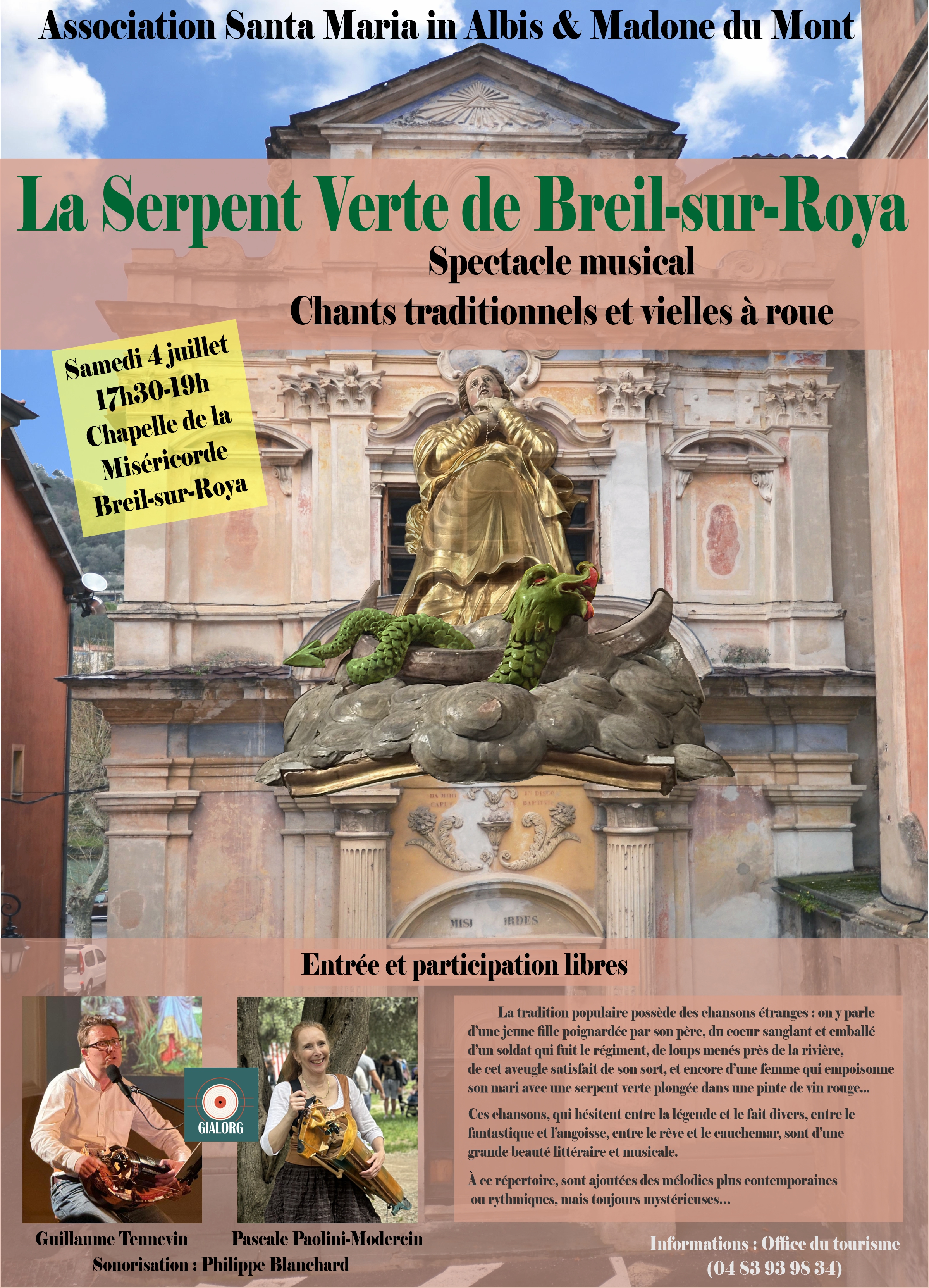 Spectacle musical - La serpent verte de Breil-sur-Roya
