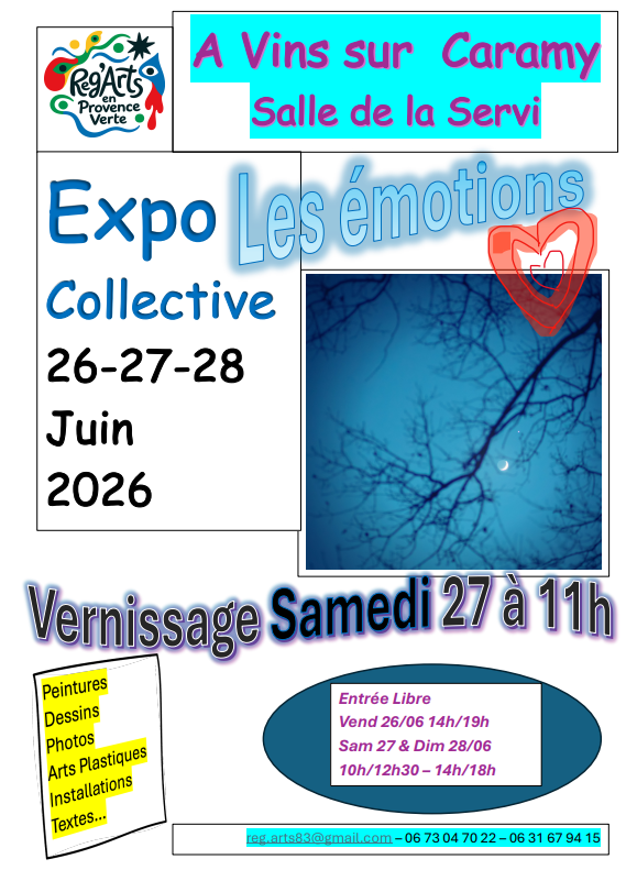 Vernissage de l'exposition les �motions