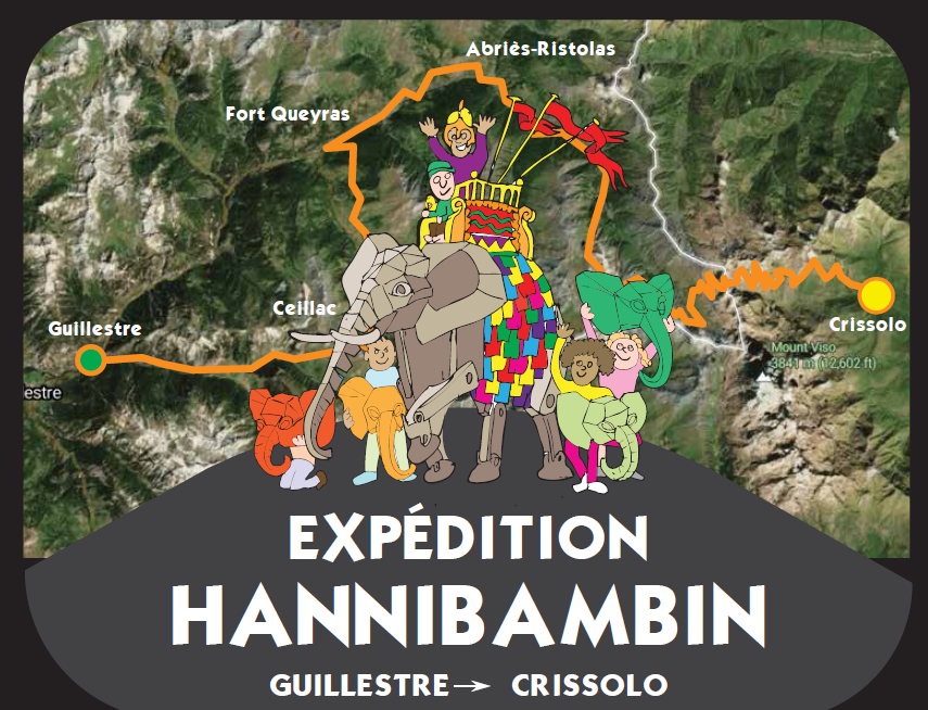 L'exp�dition HanniBambin traverse Guillestre