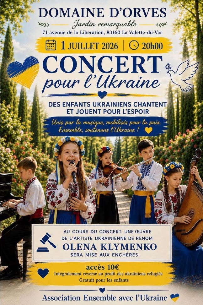 Concert pour l'Ukraine au Domaine d'Orv�s