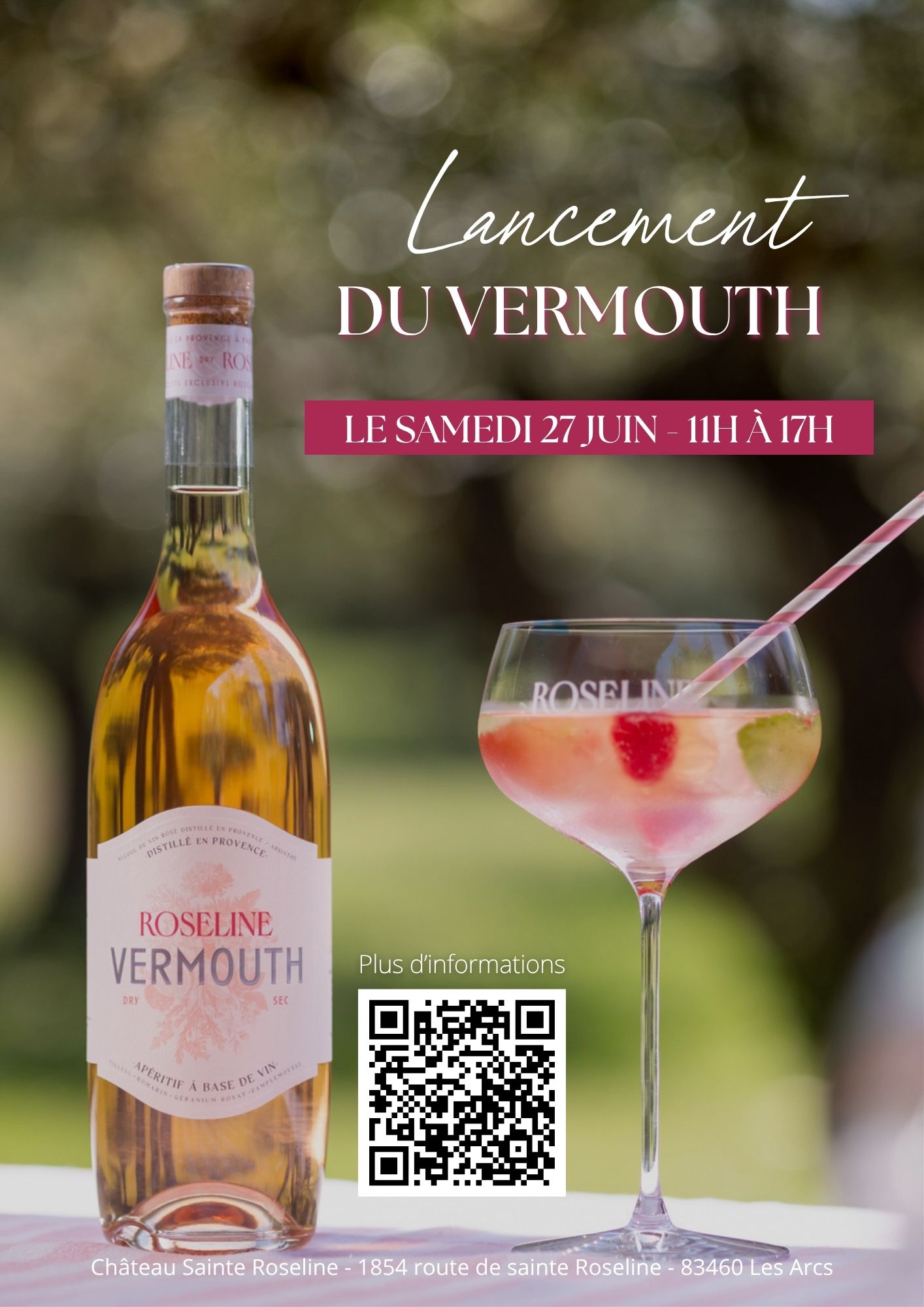 Ch�teau Sainte Roseline - Lancement du Vermouth Ros�