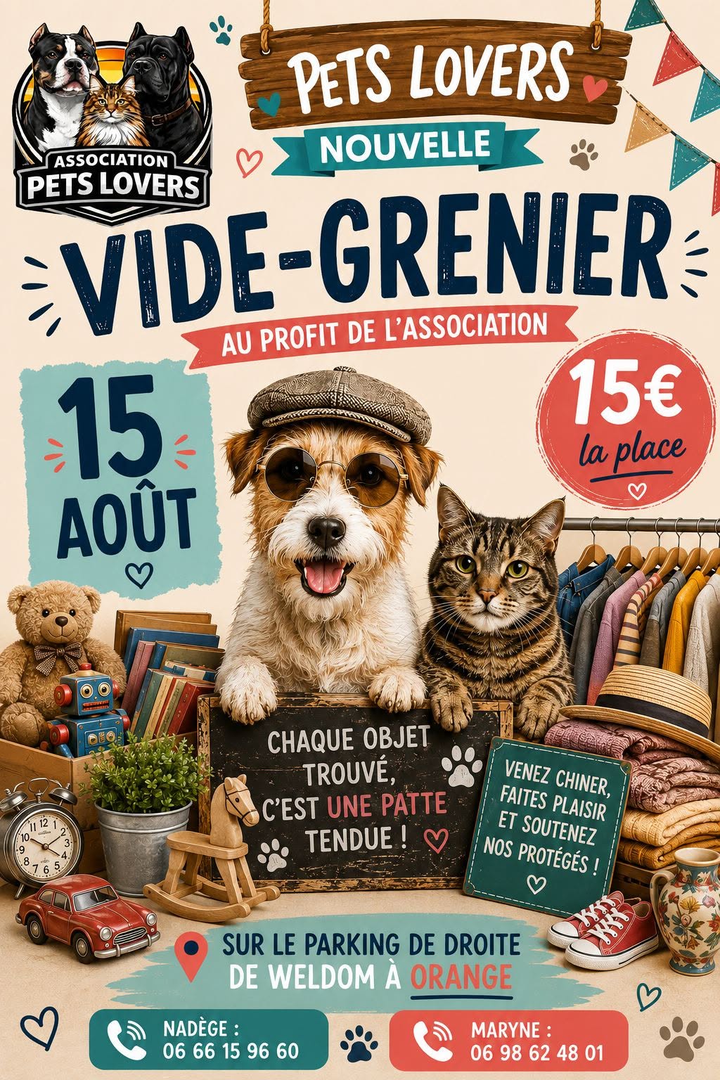 Vide-grenier de l'association Pets Lovers