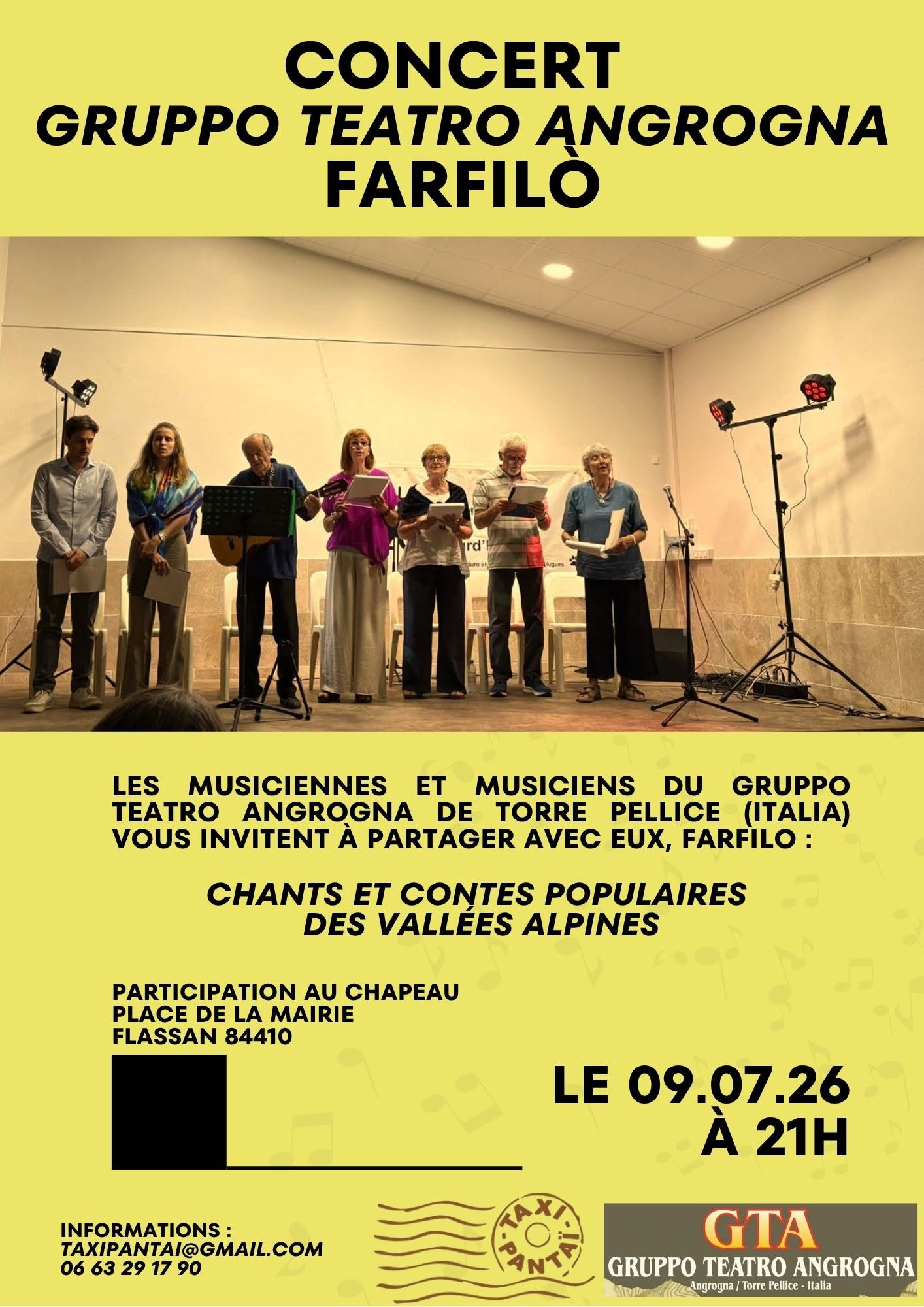 Concert Farfilo, chants et contes populaires des vall�es alpines
