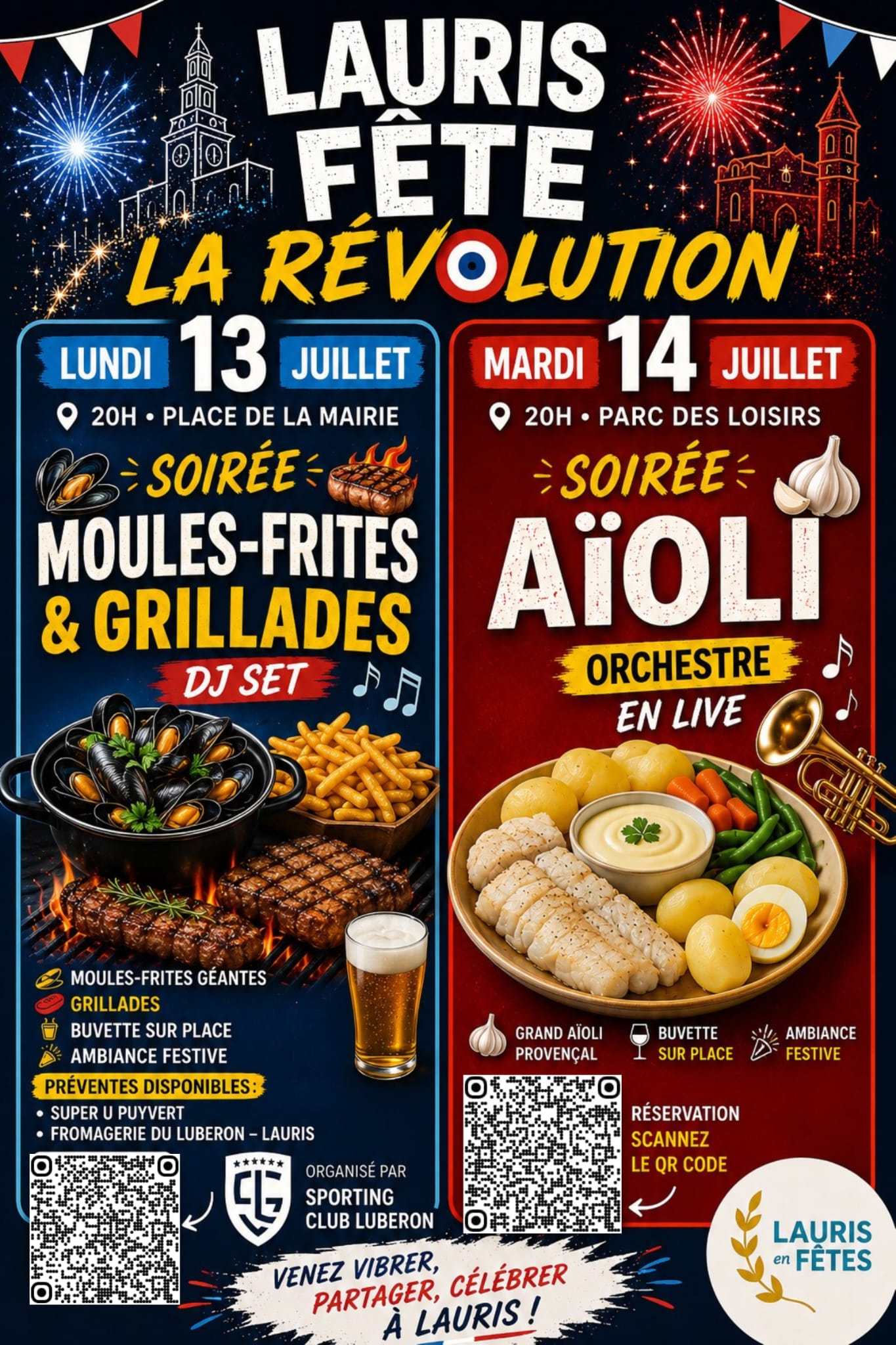 Lauris f�te la R�volution