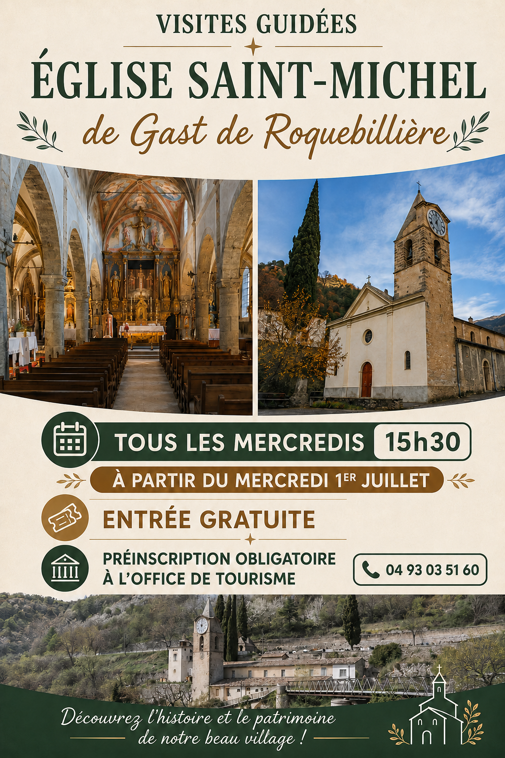 Visite guid�e de l'�glise Saint-Michel-de-gast
