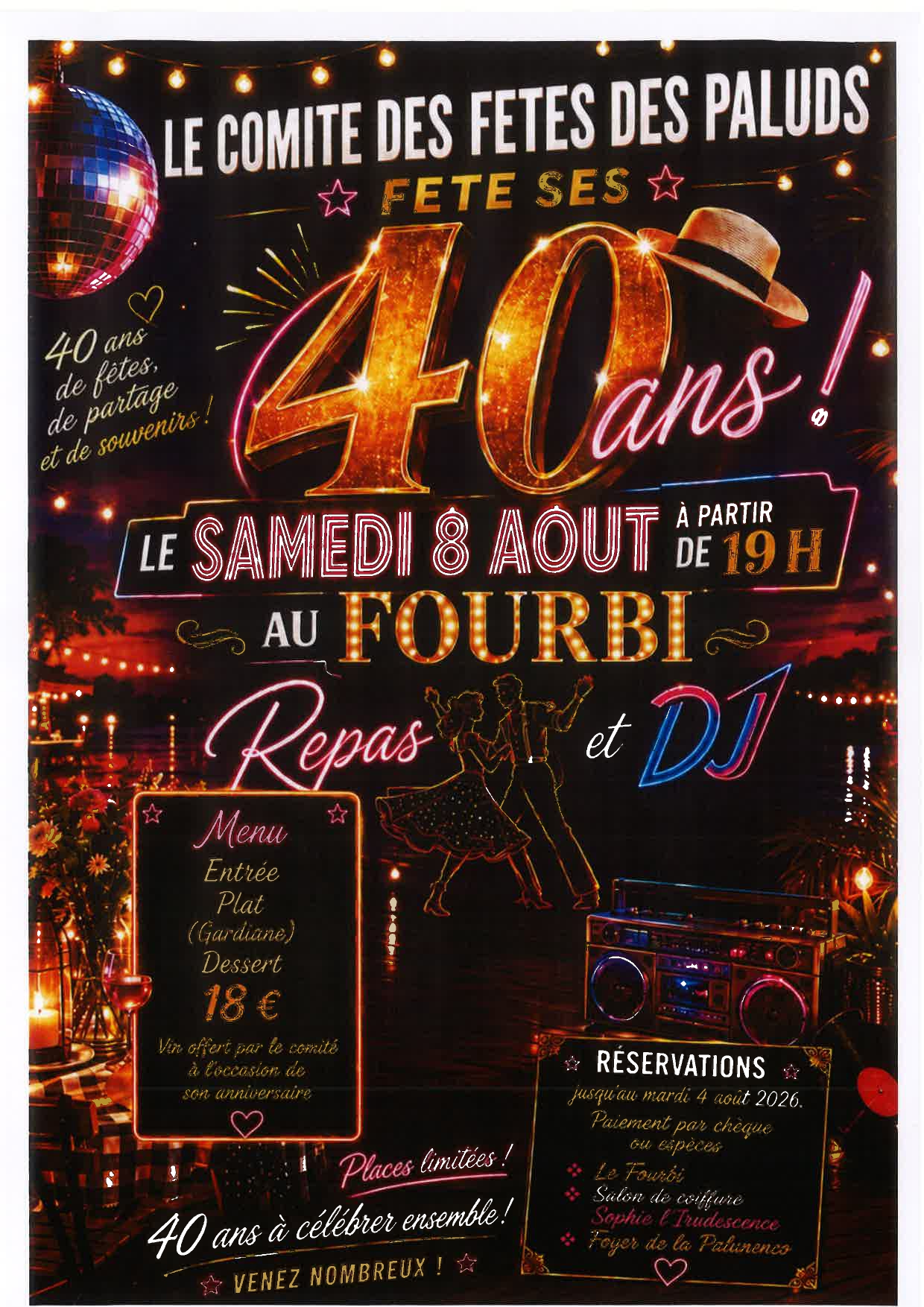 40 ans du Comit� des f�tes des Paluds