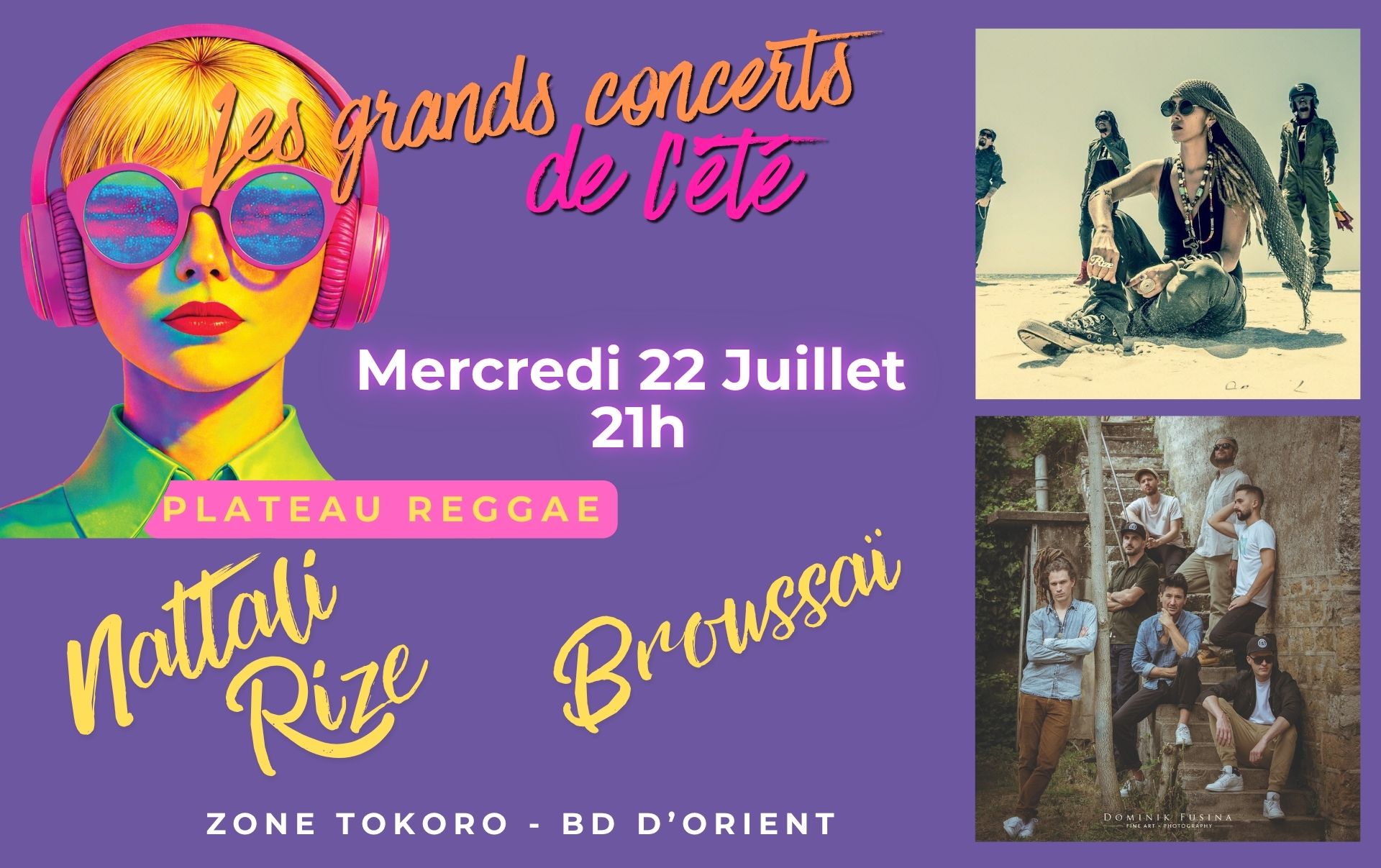 Les grands concerts de l'�t� - Nattali Rize - Broussa� - Festival Eclat(s) d'�t�