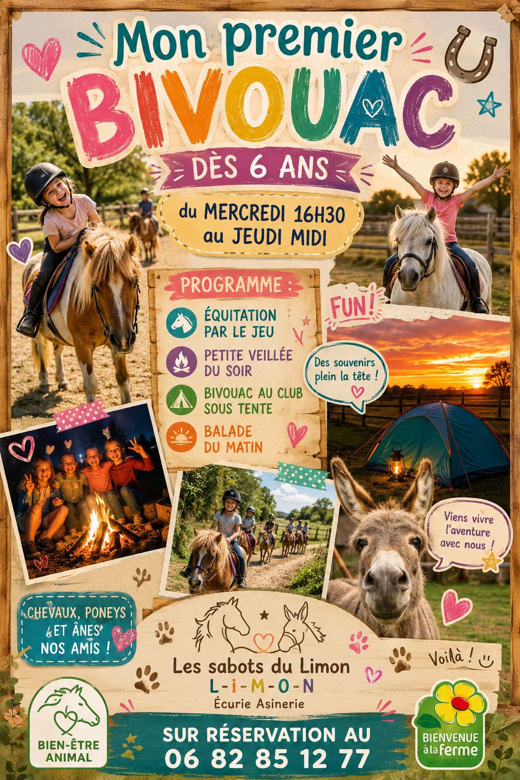 Mon premier bivouac - Les sabots du limon